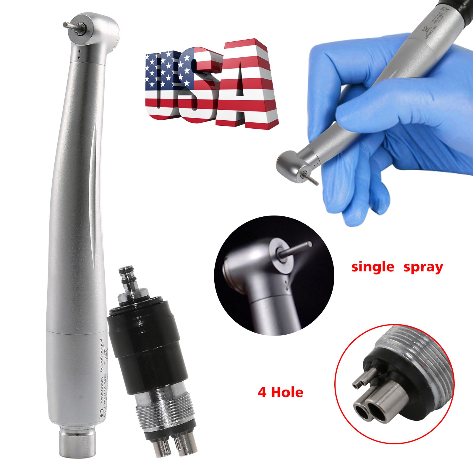 Dental High Speed Turbine Handpiece NSK Style 4H Quick Coupler YBNKM