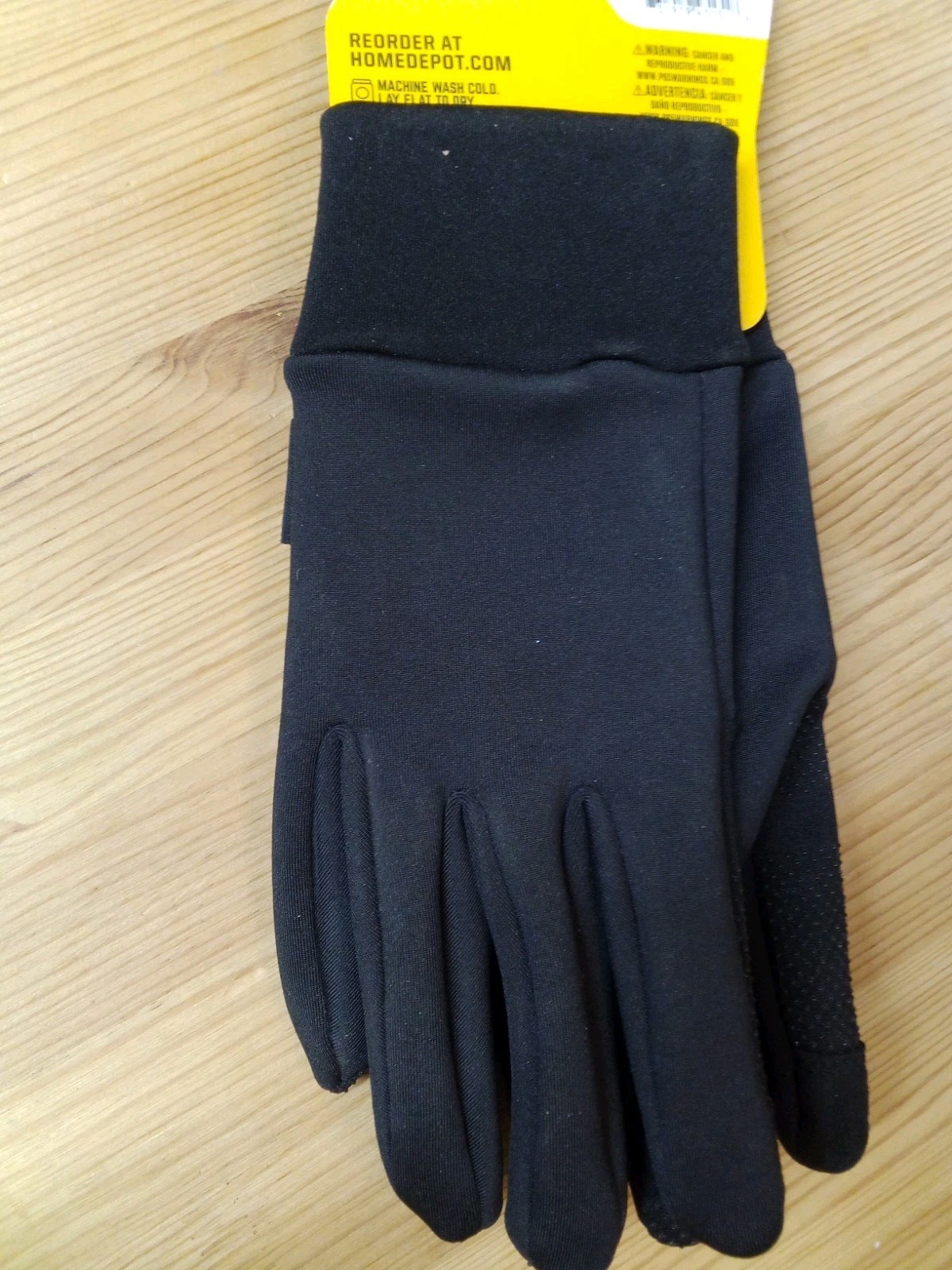 Firm Grip Medium All Weather Outdoor & Work Touchscreen Fleece Gloves, dark Gray