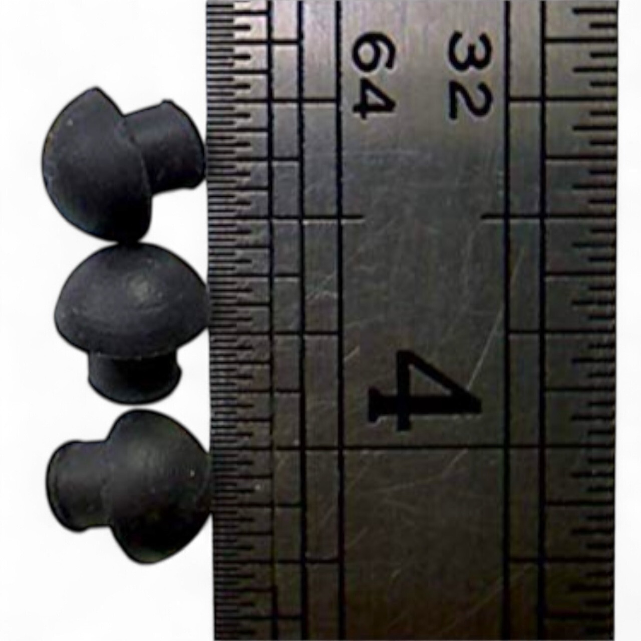 Rubber Push-in Mushroom Bumpers 11/32″ Diam – Fits 3/16″ Hole