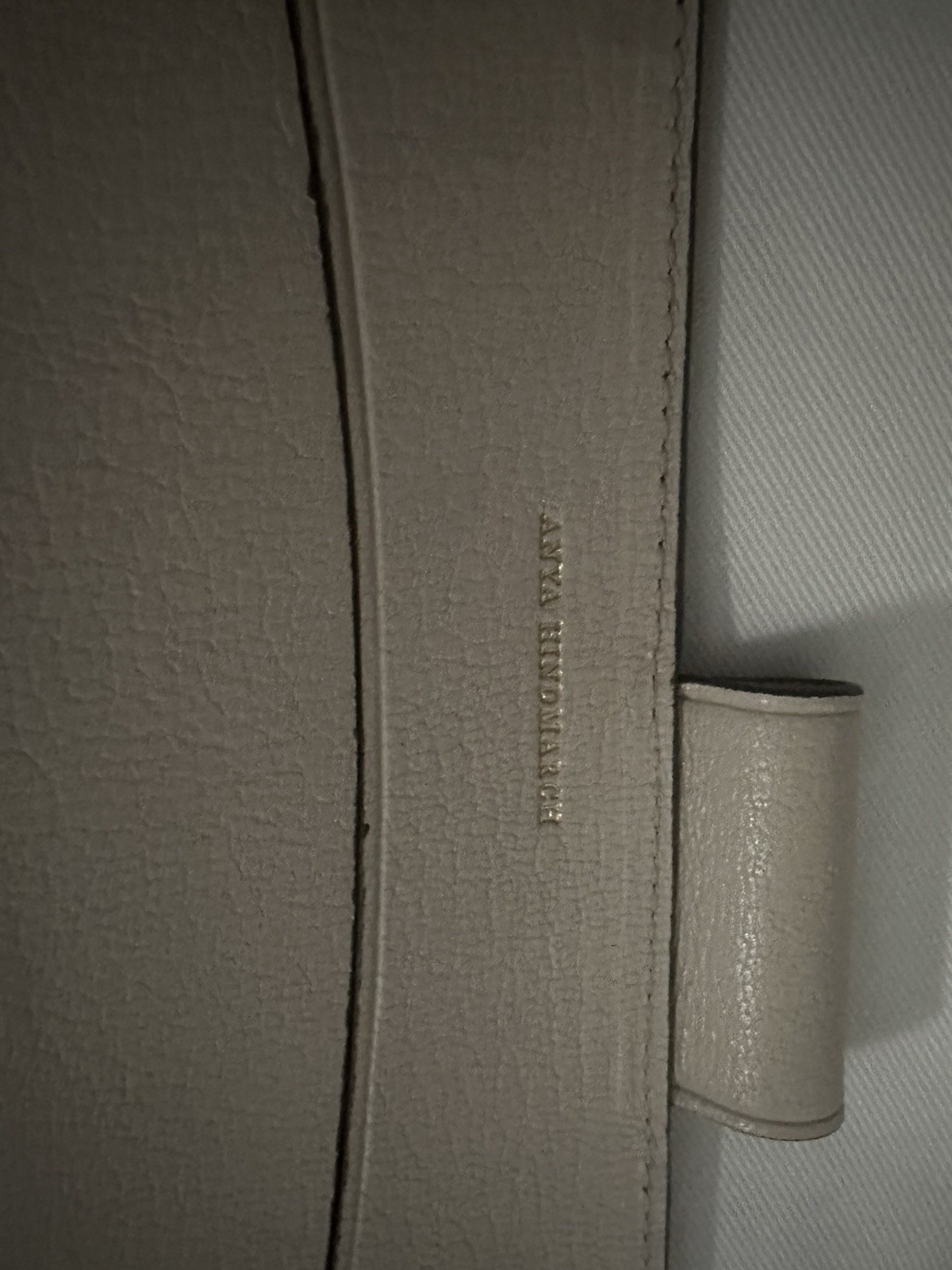 Anya Hindmarch London Beige leather journal