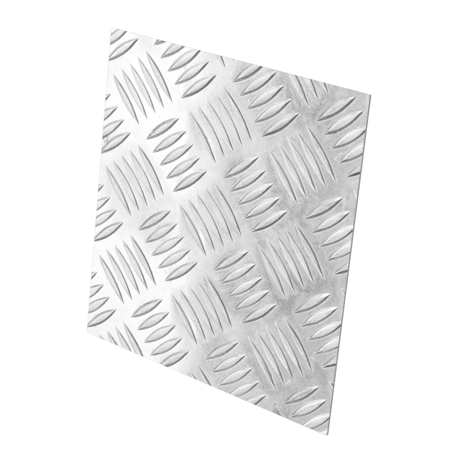Truck‑Body Repair Aluminum Board, Square 5 Bar Tread Metal Plate 10.6″x10.6″