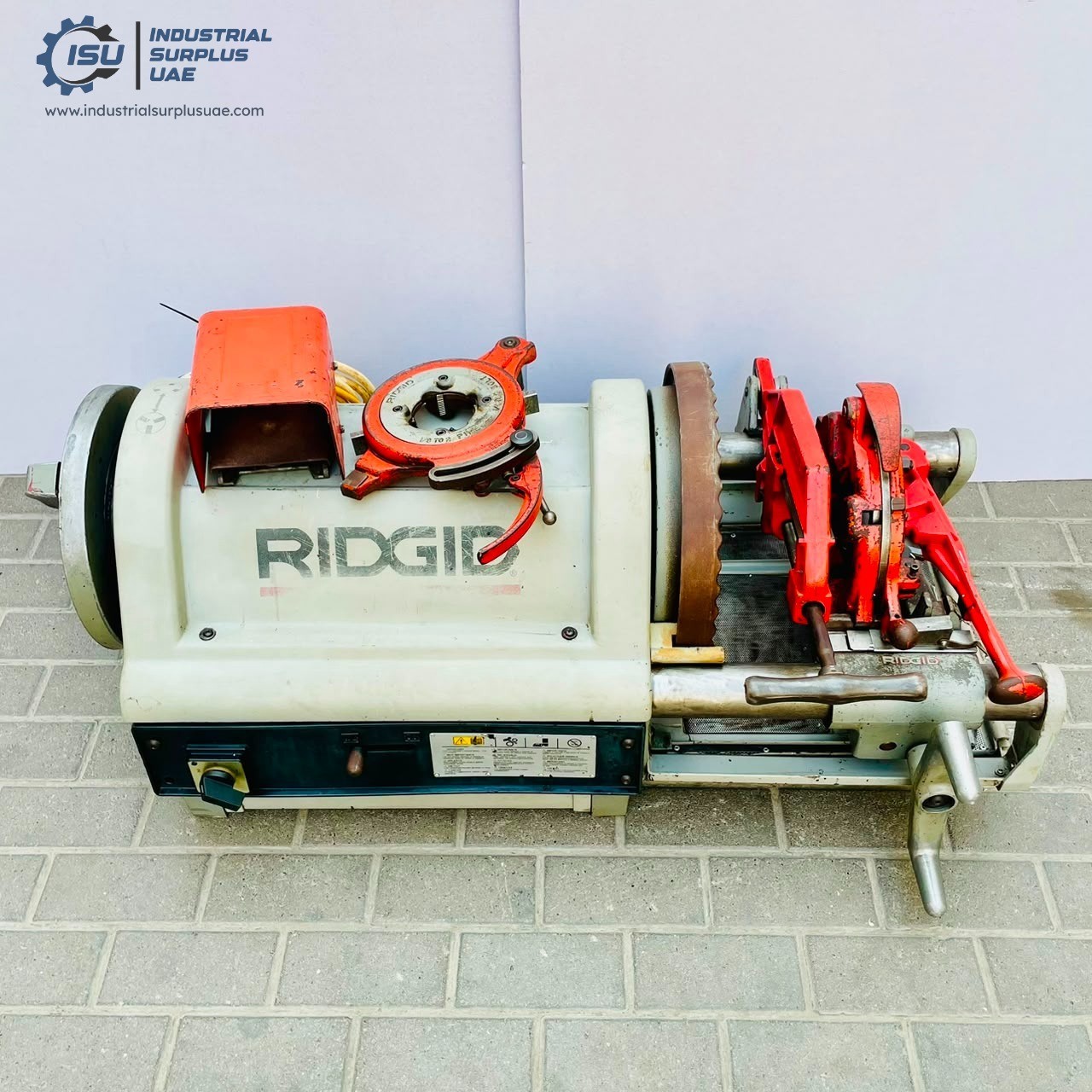 Ridgid 1224 Pipe Threader/Threading Machine 2-1/2″-4″ BSPT Die Heads 220V