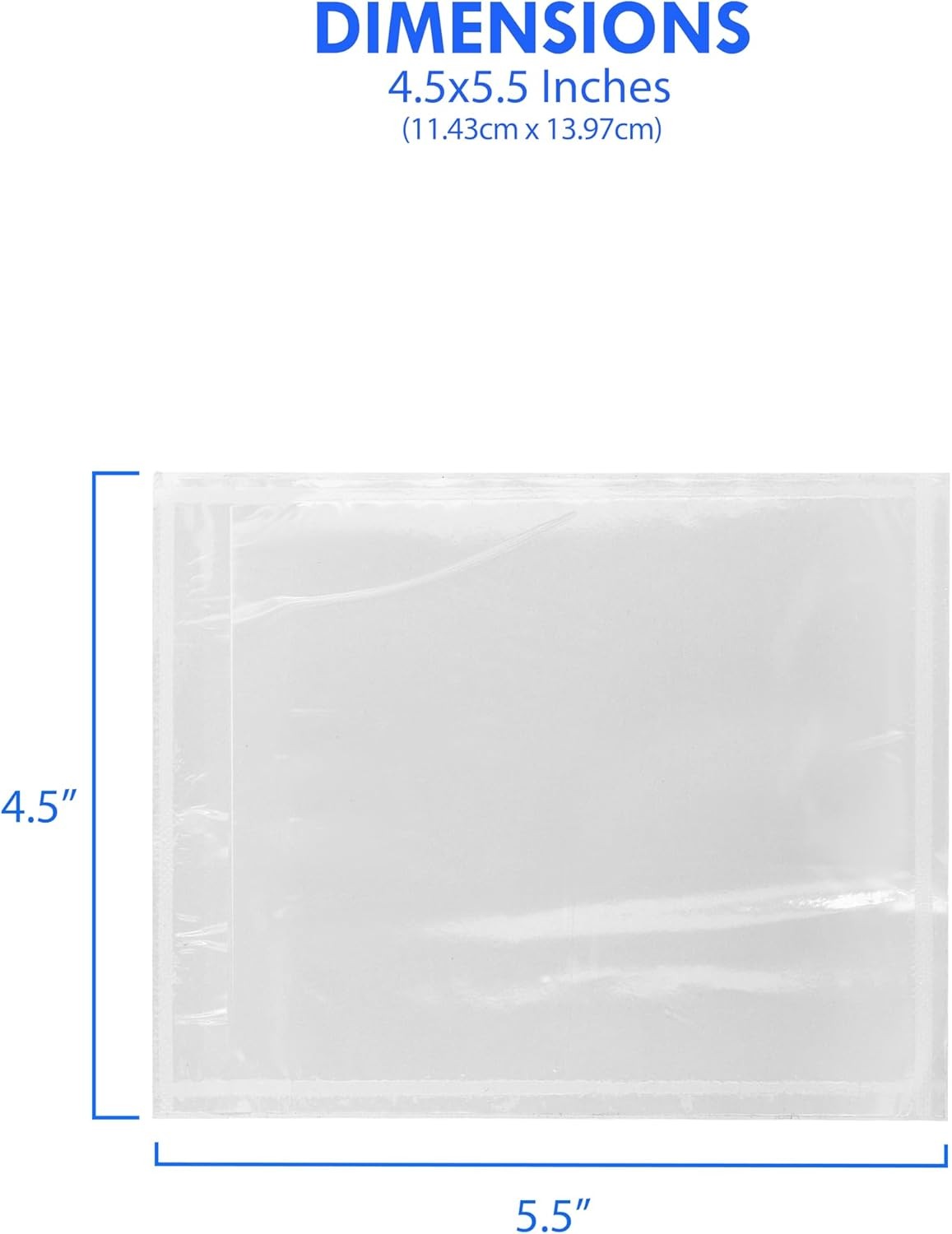 4.5″x 5.5″ Packing List Envelopes Invoice Enclosed Slip Pouches Self Adhesive