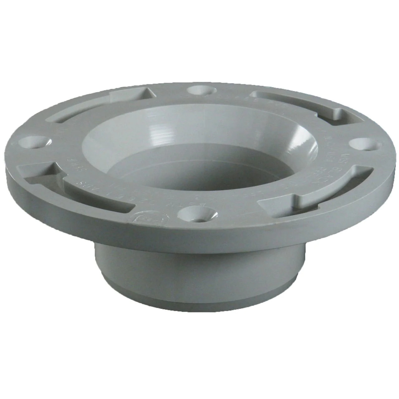 Plastic Oddities 3″x4″ Flush-Fit Closet Flange without Knockout