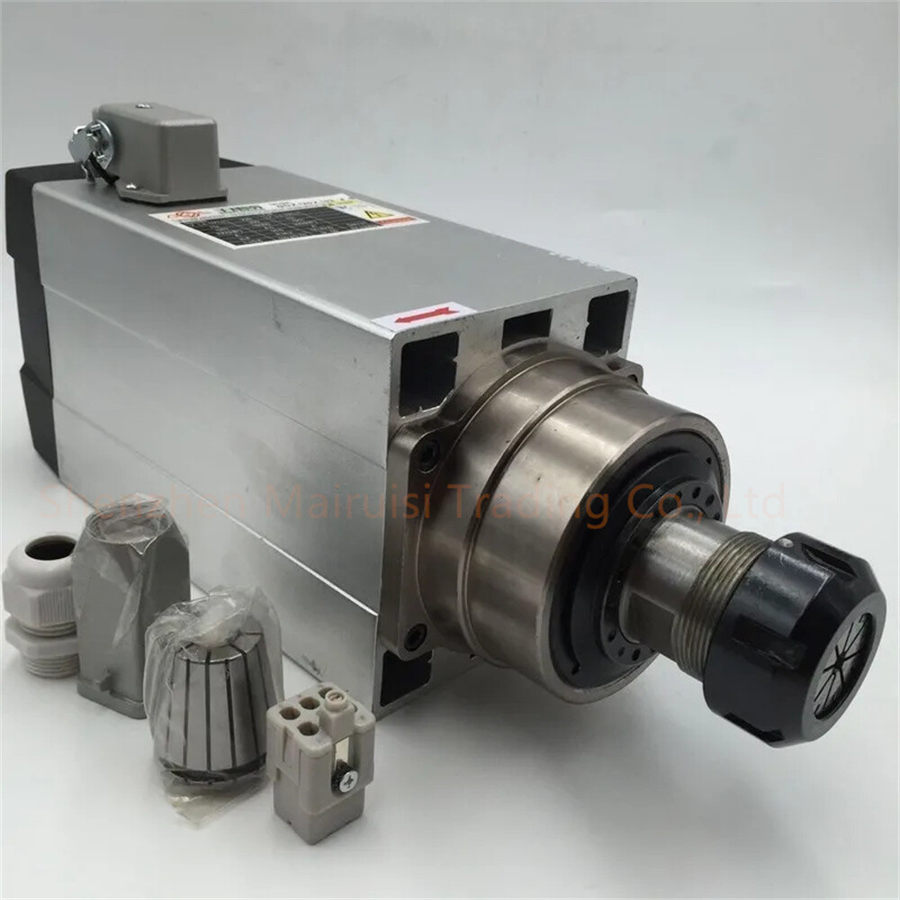 Air-cooled CNC Spindle Motor 220V 2.2KW ER25 18000rpm CNC Woodworking 93*82mm