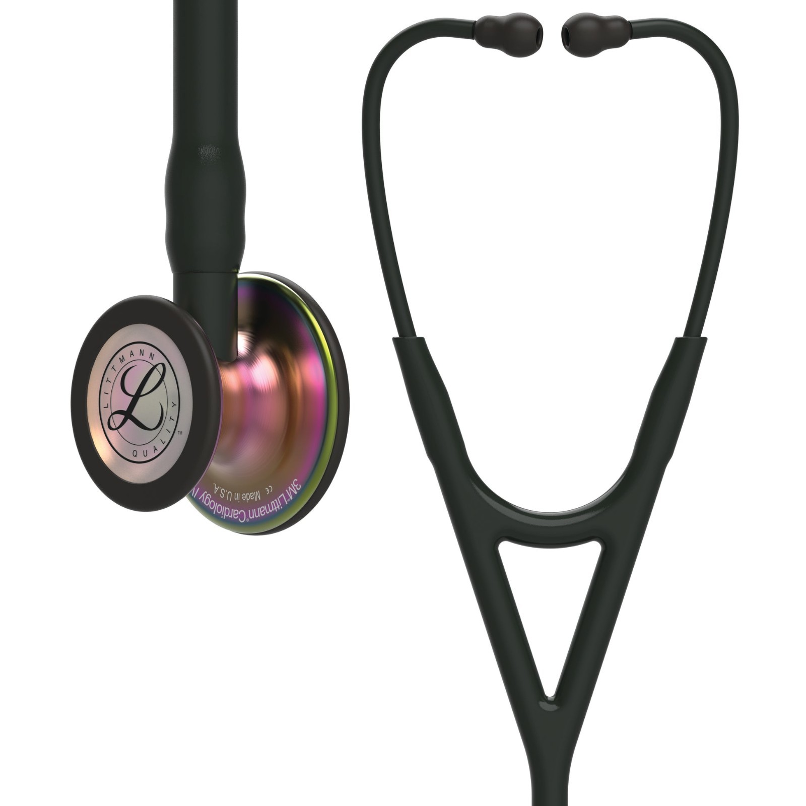 3M™ Littmann® Cardiology IV Stethoscope Black – Rainbow Edition 27 inch, 6165