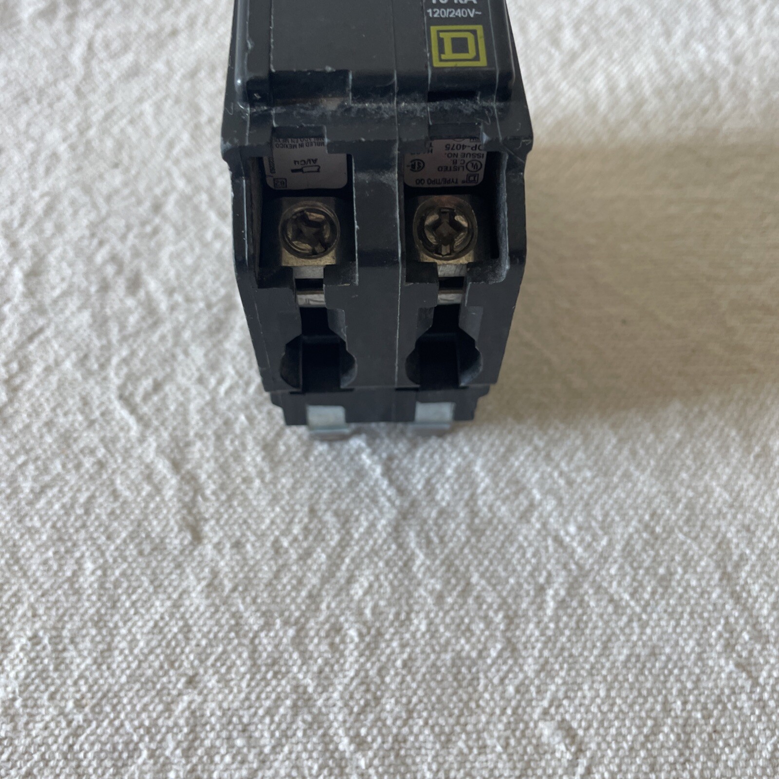QO260 – Square D Plug-In 240V 60A 2 pole circuit breaker 10kA@240V Factory New