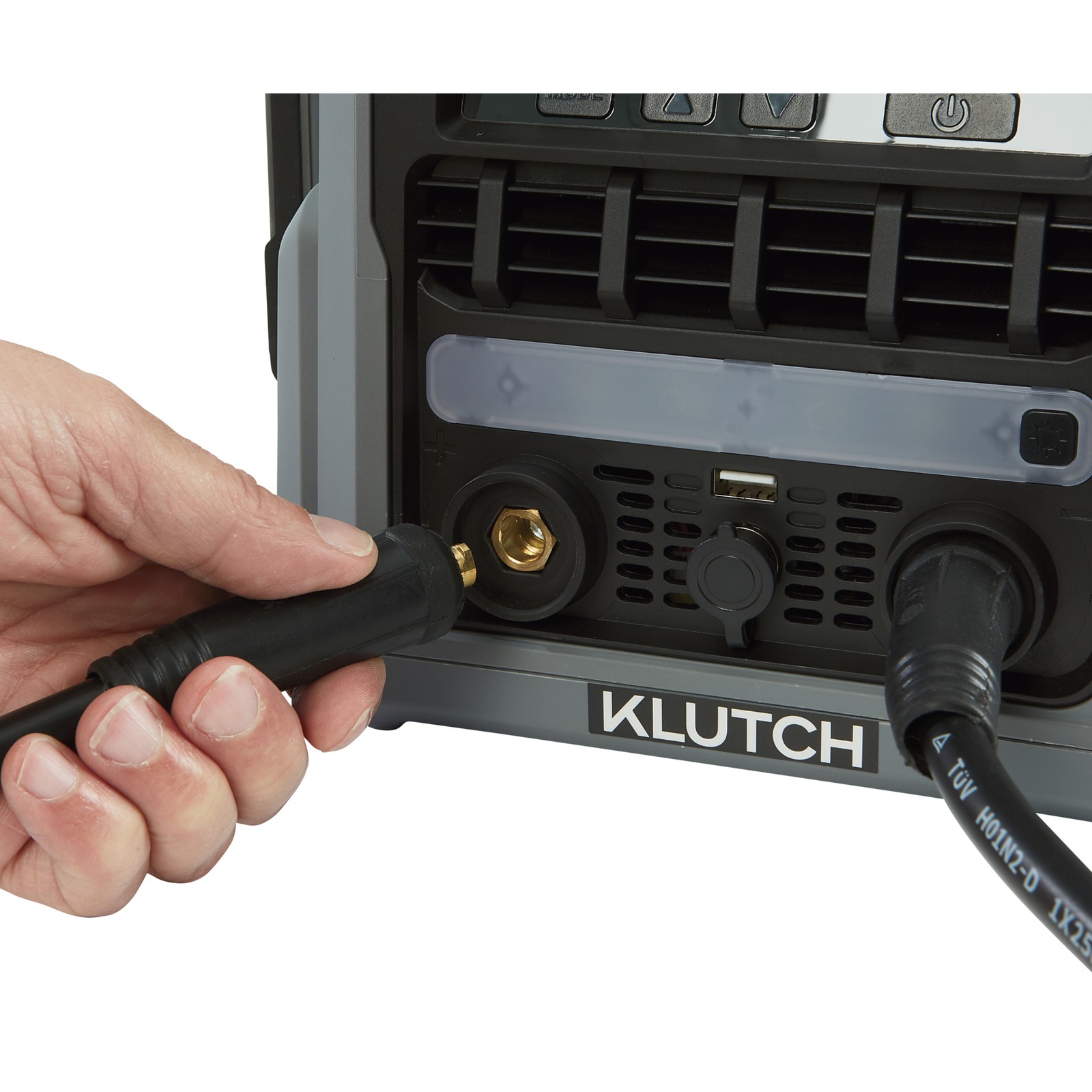 Klutch Cordless Welder Kit, KLiQ 20V, 200 Amps, 4-Pack 8.0Ah Batteries,