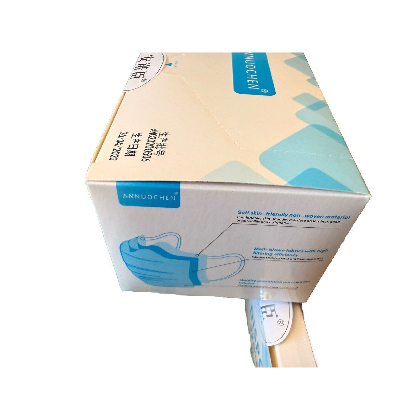2000 PCS 3- Ply Disposable Face Mask Protective Ear Loop Non Medical Mouth Cover