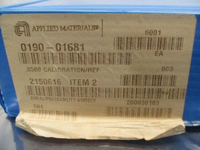 AMAT 0190-01681 CALIBRATION REFERENCE 0.6500, 3 CHANNEL, 106273