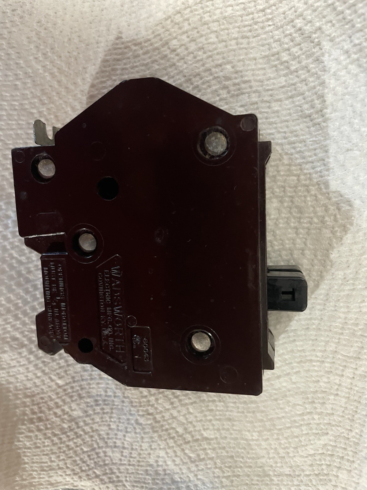NEW! OS Wadsworth Type B B1515N 15 Amp 120V Metal Feet Tandem Circuit Breaker