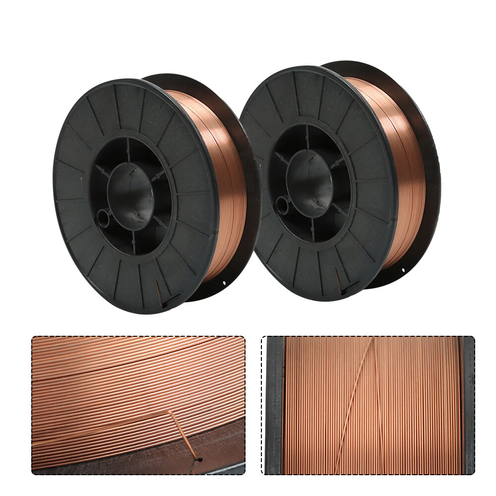 2 Rolls ER70S-6 .023 Inch (0.6 mm) Mild Steel MIG Welding Wires 10Lbs Spool Wire