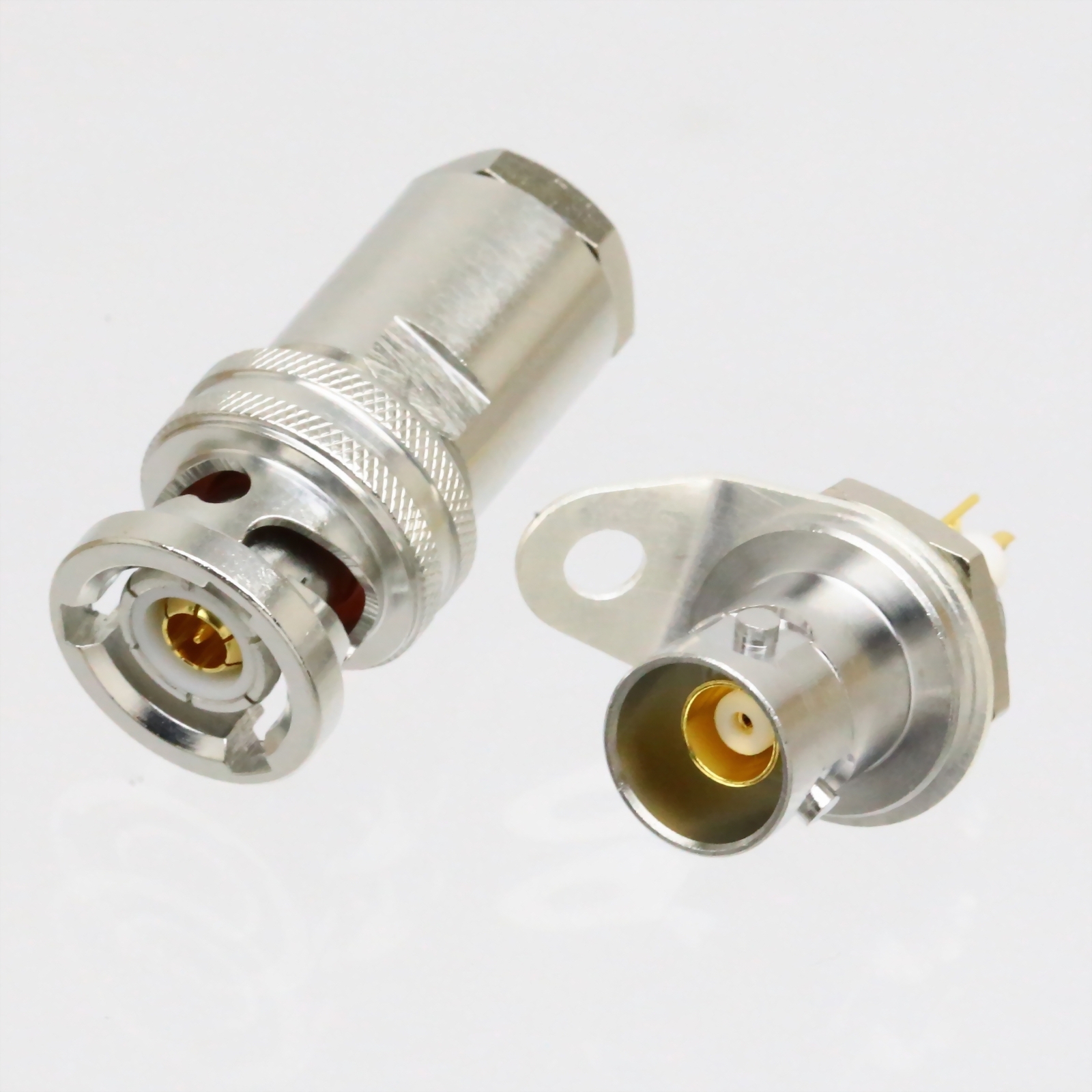 1Set Connector 3-lug PL75-47 BJ77 Triaxial TRB male TRX316 Female bulkhead mount