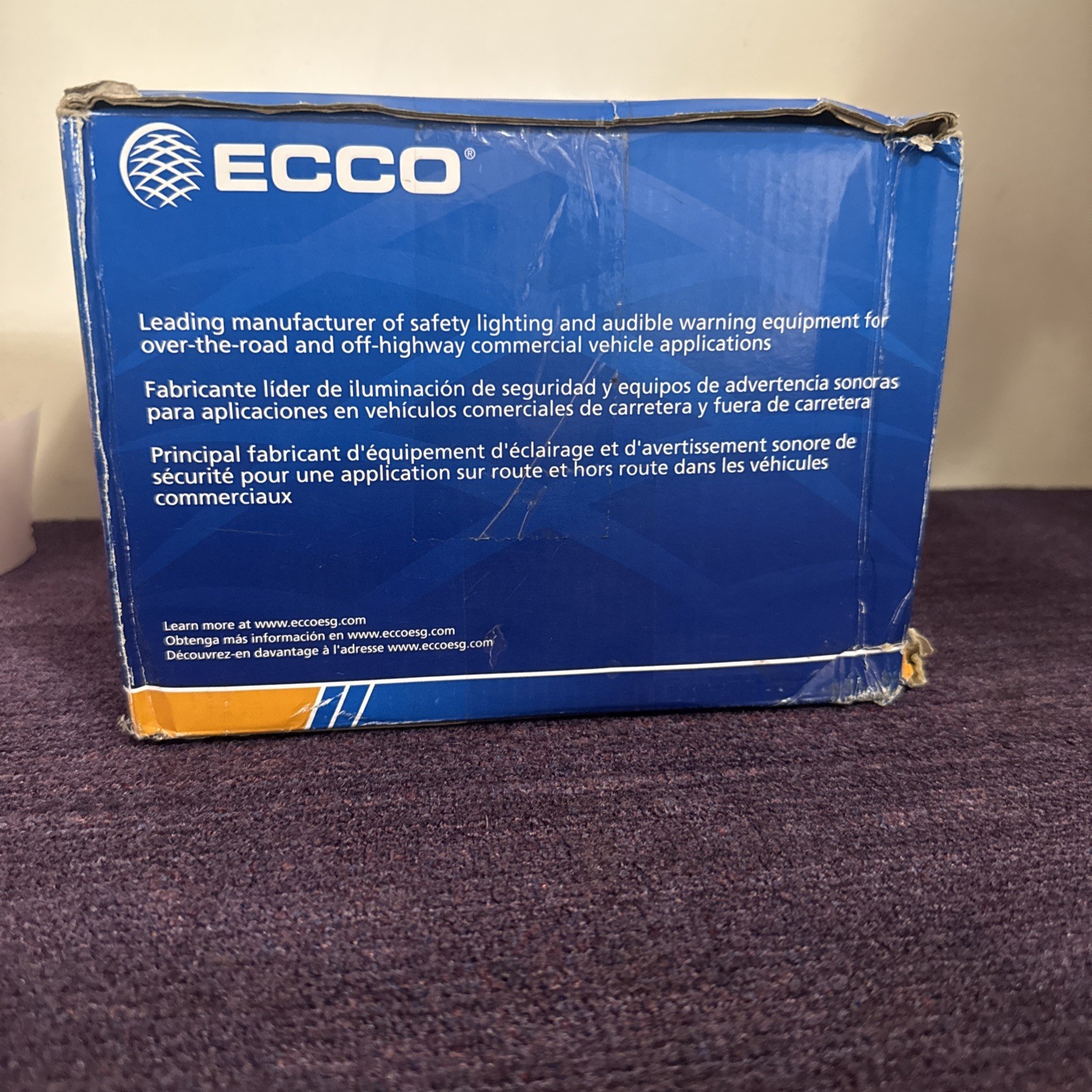 ECCO Pulse II Amber LED Beacon Light (Model 7945A-VM-WWG) New In The Box