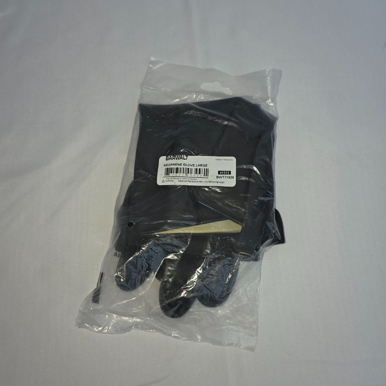 Neoprene Gloves Large By Barwalt Industrial Use Durable Black CE Certified