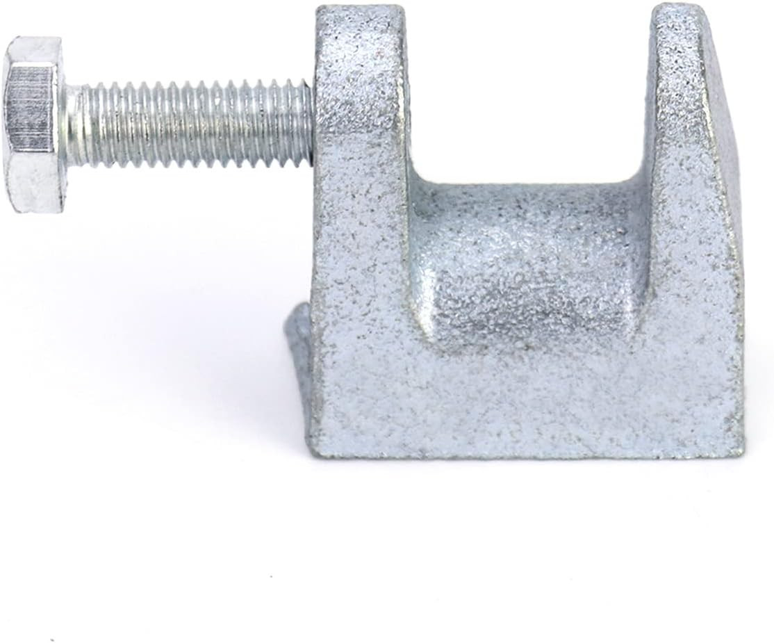 Beam Clamp, 50 Pcs 3/8″ Zinc Plated Iron Safety Beam Clamp, 13/16″ Jaw Opening