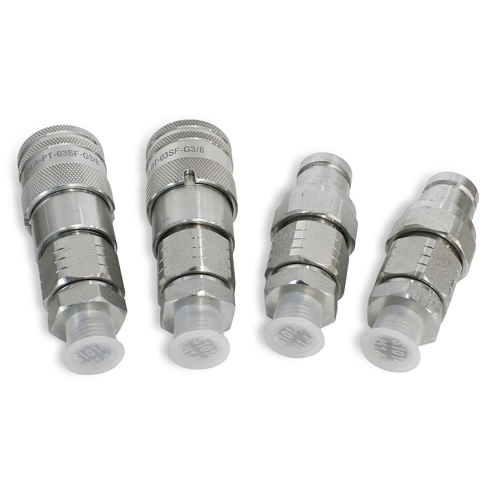 3/8 – DIN 8L -Quick Connect Adapters Fitting Set For Mini Excavator Chinese USA