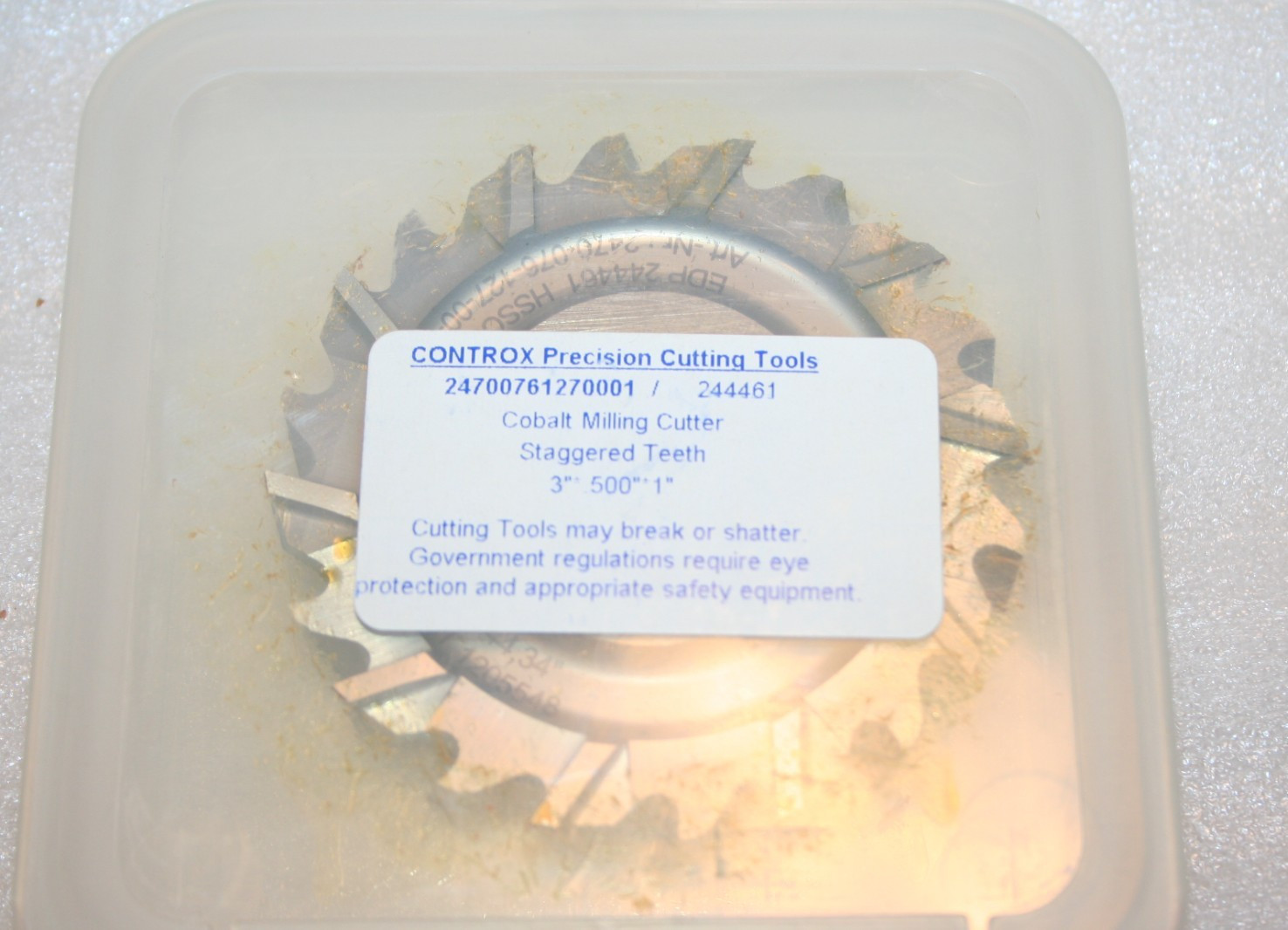 Controx Cobalt 244461, 3″ x 1/2″ Milling Cutter 1″ Arbor 24700761270001 * NEW *
