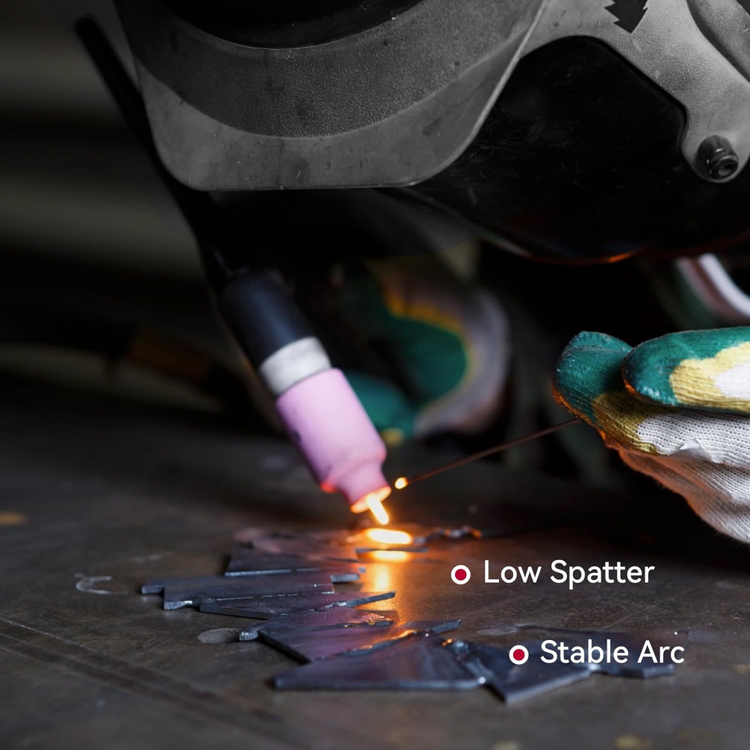 ARCCAPTAIN 200A MIG Welder 6 in 1 Gas/Gasless Flux Core/Stick/TIG & Welding Rod