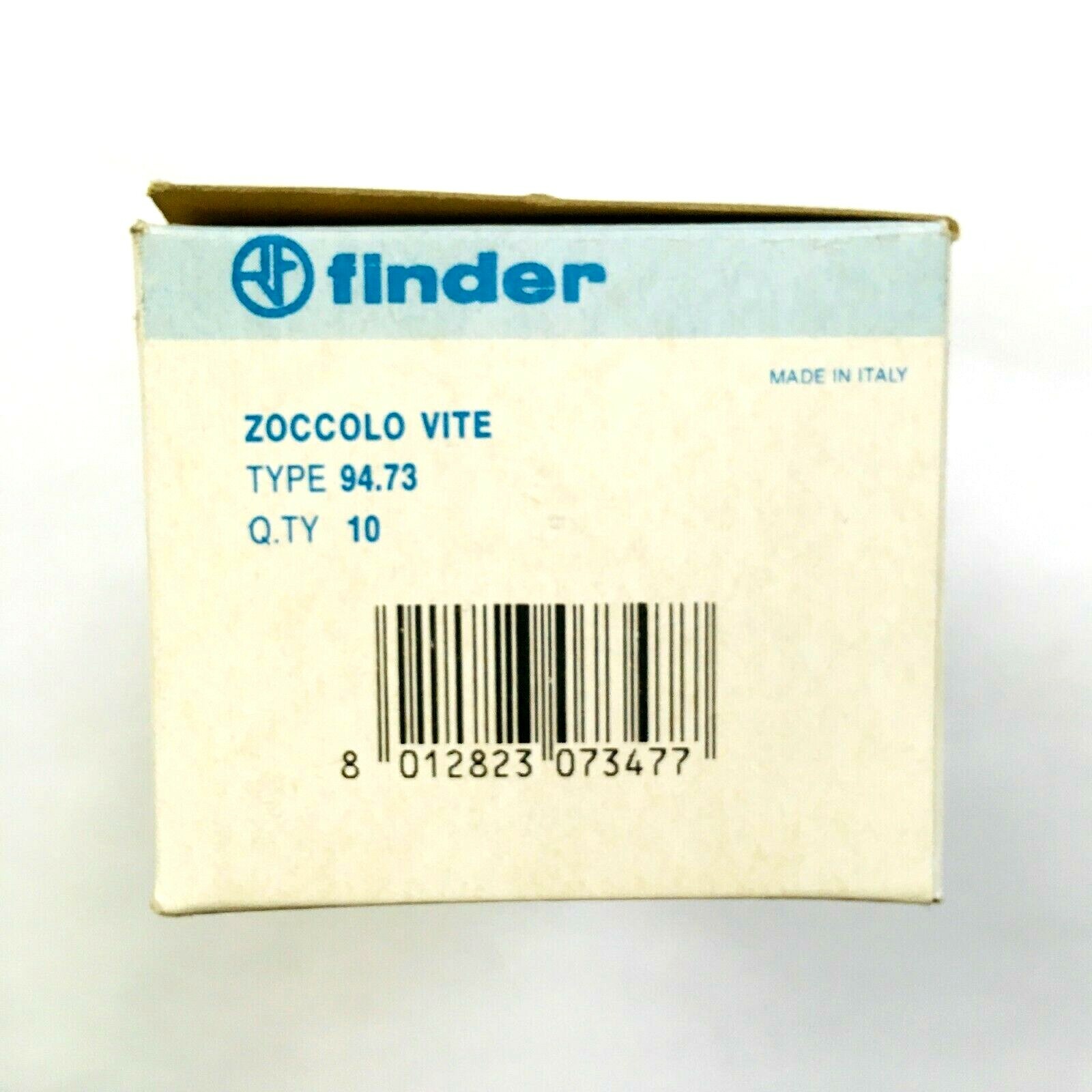 94.73 Finder Relay Socket,11 Pin, DIN, for 55.33 relays (BOX OF 10)