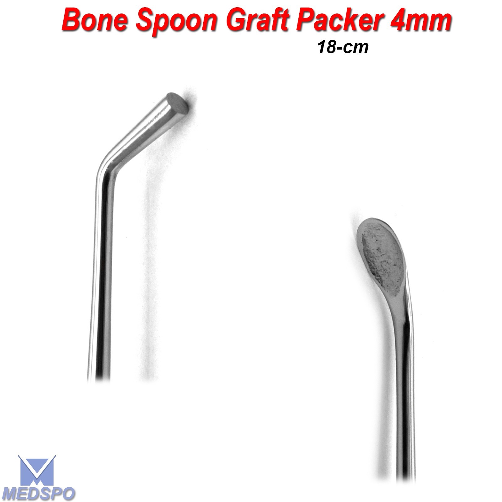Bone Spoon Graft Packer Compactor Syringe Implant Bone Graft Instrument Set Of 3