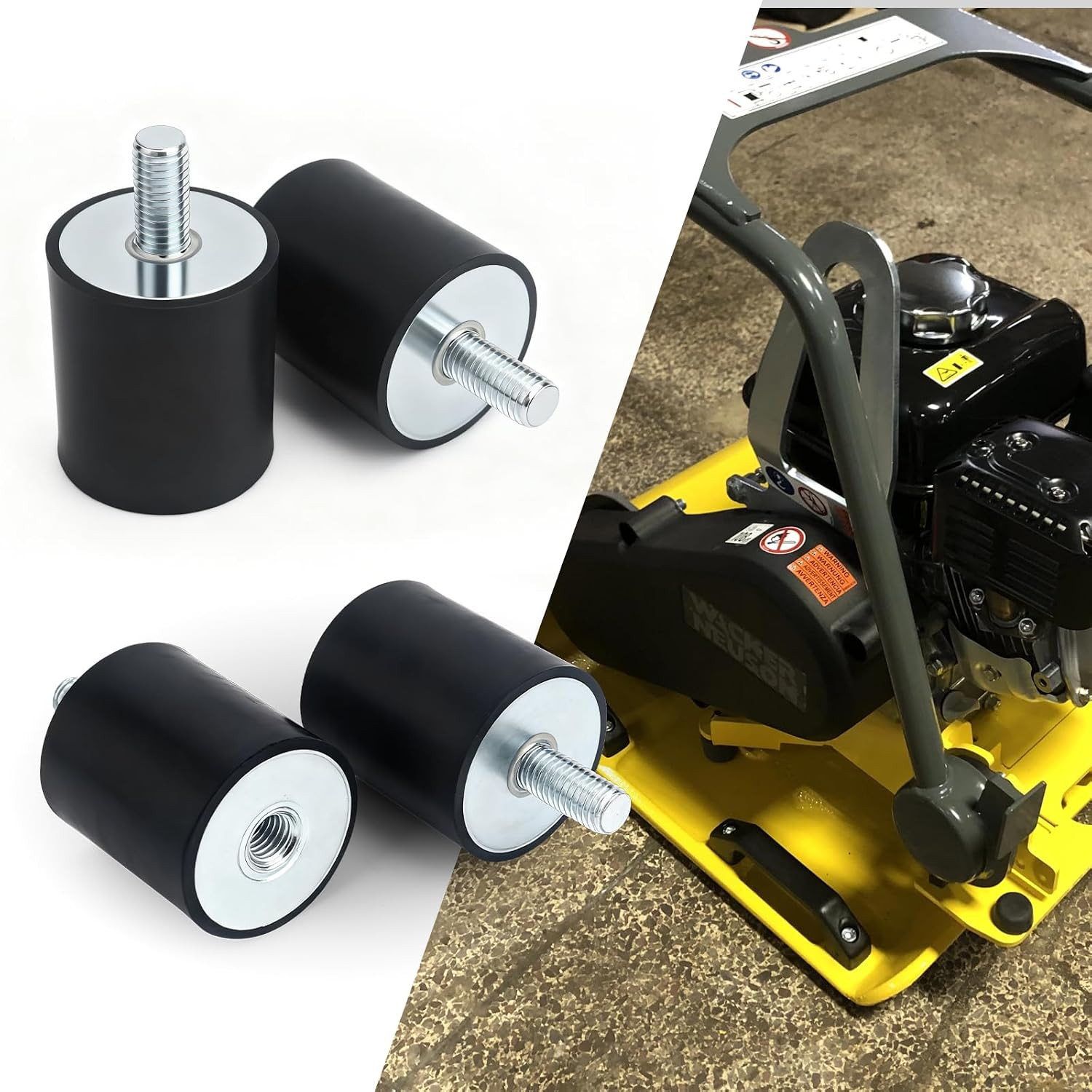 Tamper Rubber Shock Mount for Wacker Neuson Plate Compactor Rammer WP1540 WP1550