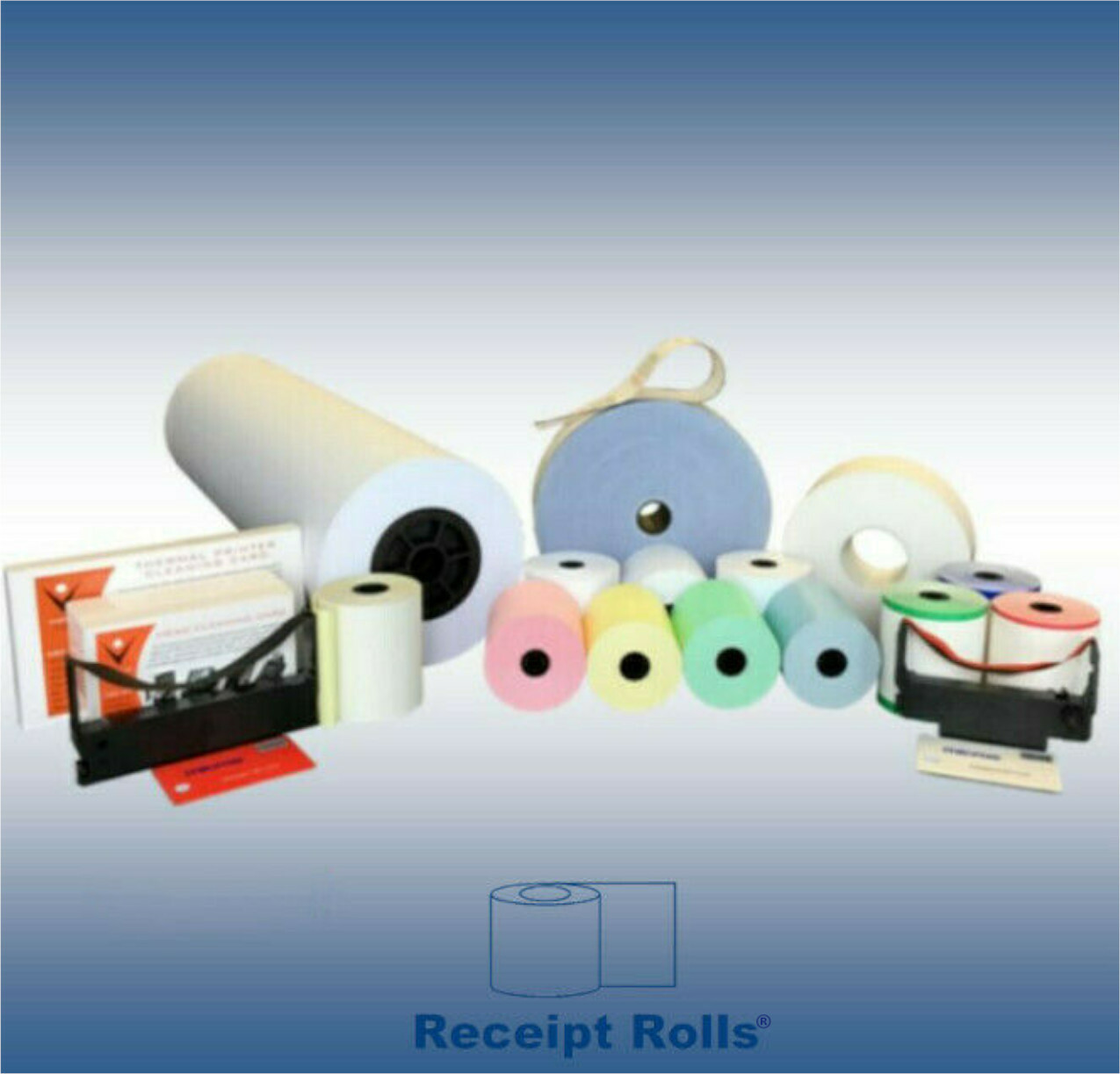 3″ x 90′ 2-ply Carbonless White/Canary POS Receipt Kitchen Paper Rolls – 50/CS