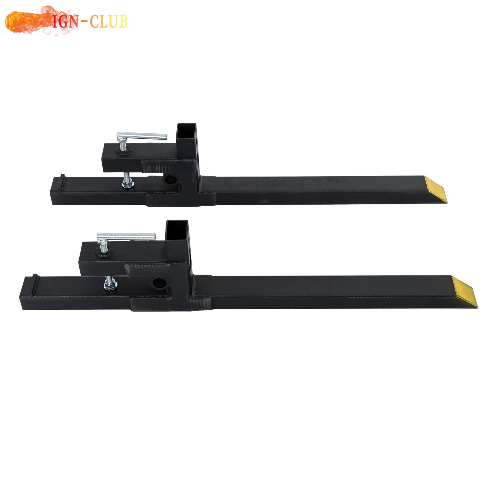 Clamp on Pallet Forks Tractor Forks Heavy Duty Bucket Fork 43″ 2000 lbs