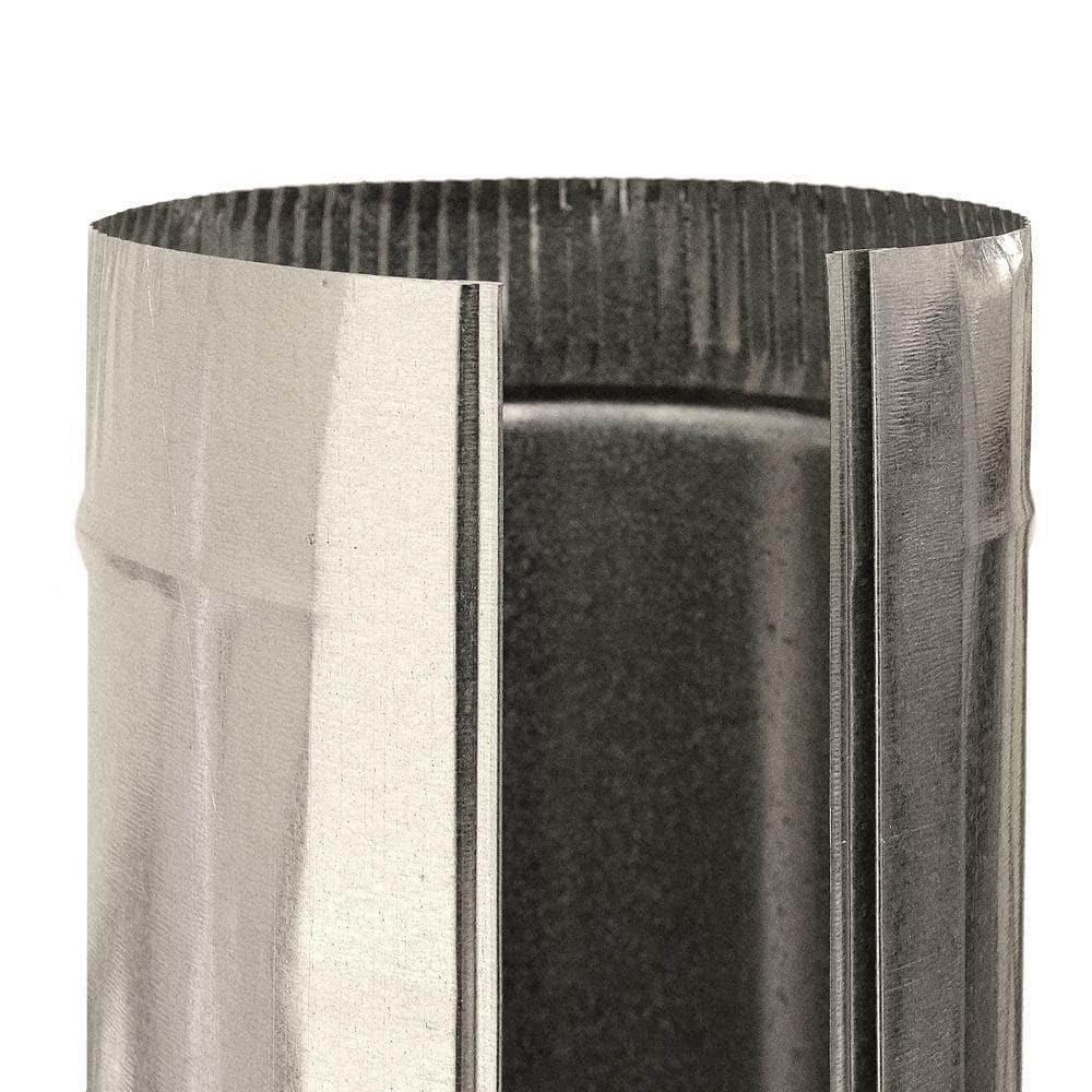 12 In. X 5 Ft. round Metal Duct Pipe
