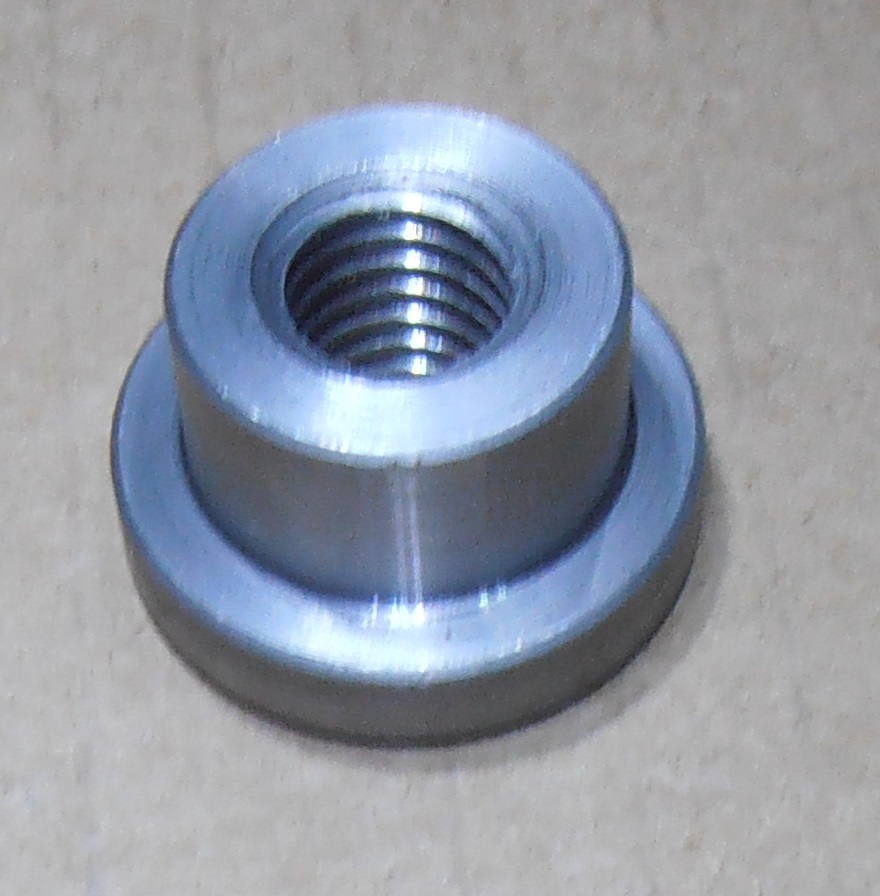 10 Pieces 7/16 x 20 WELD BUNGS THREADED 1018 Steel Low Profile.USA MADE