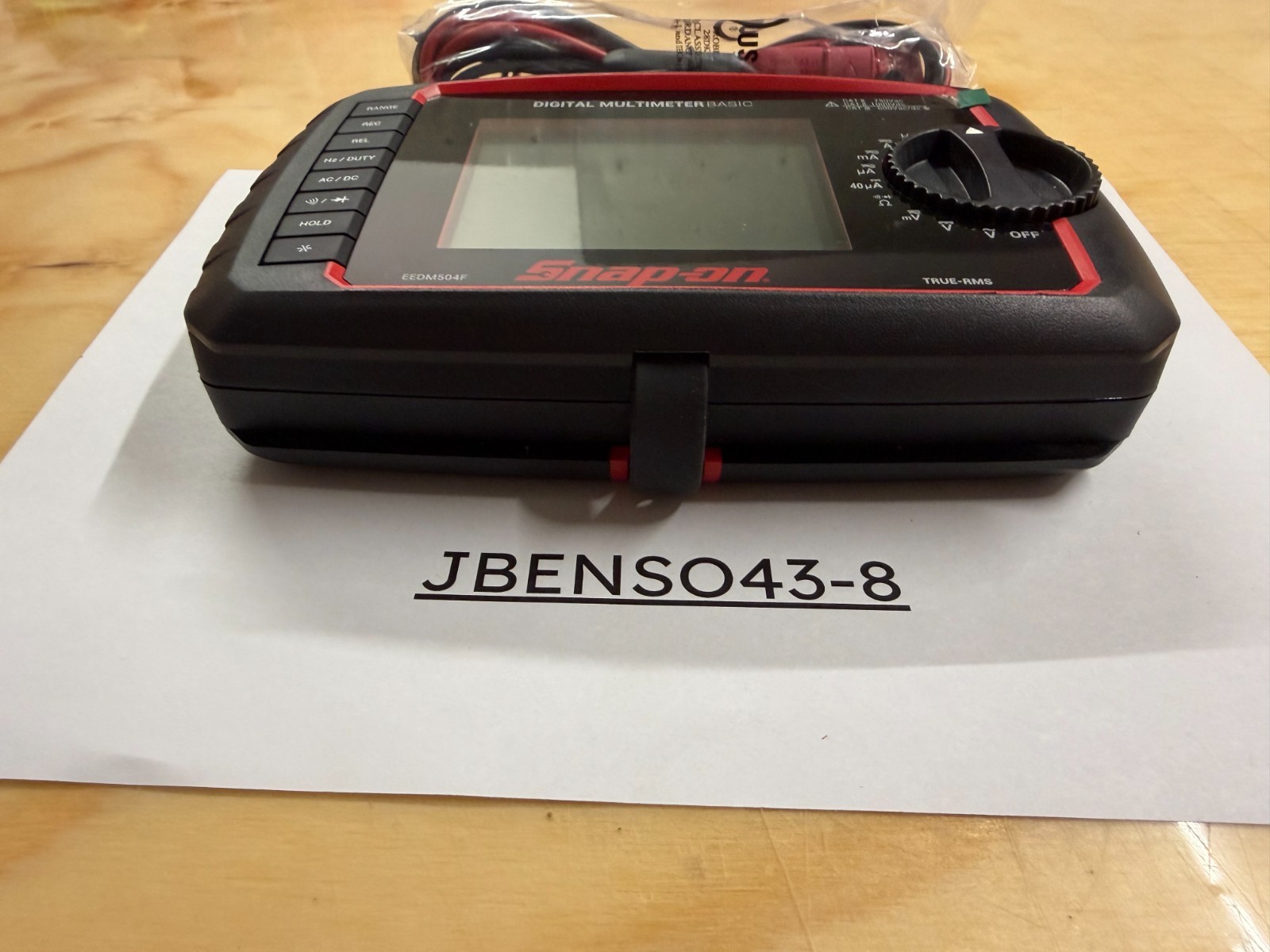Snap-on Tools NEW True-RMS Daylight Basic Digital Multimeter EEDM504F