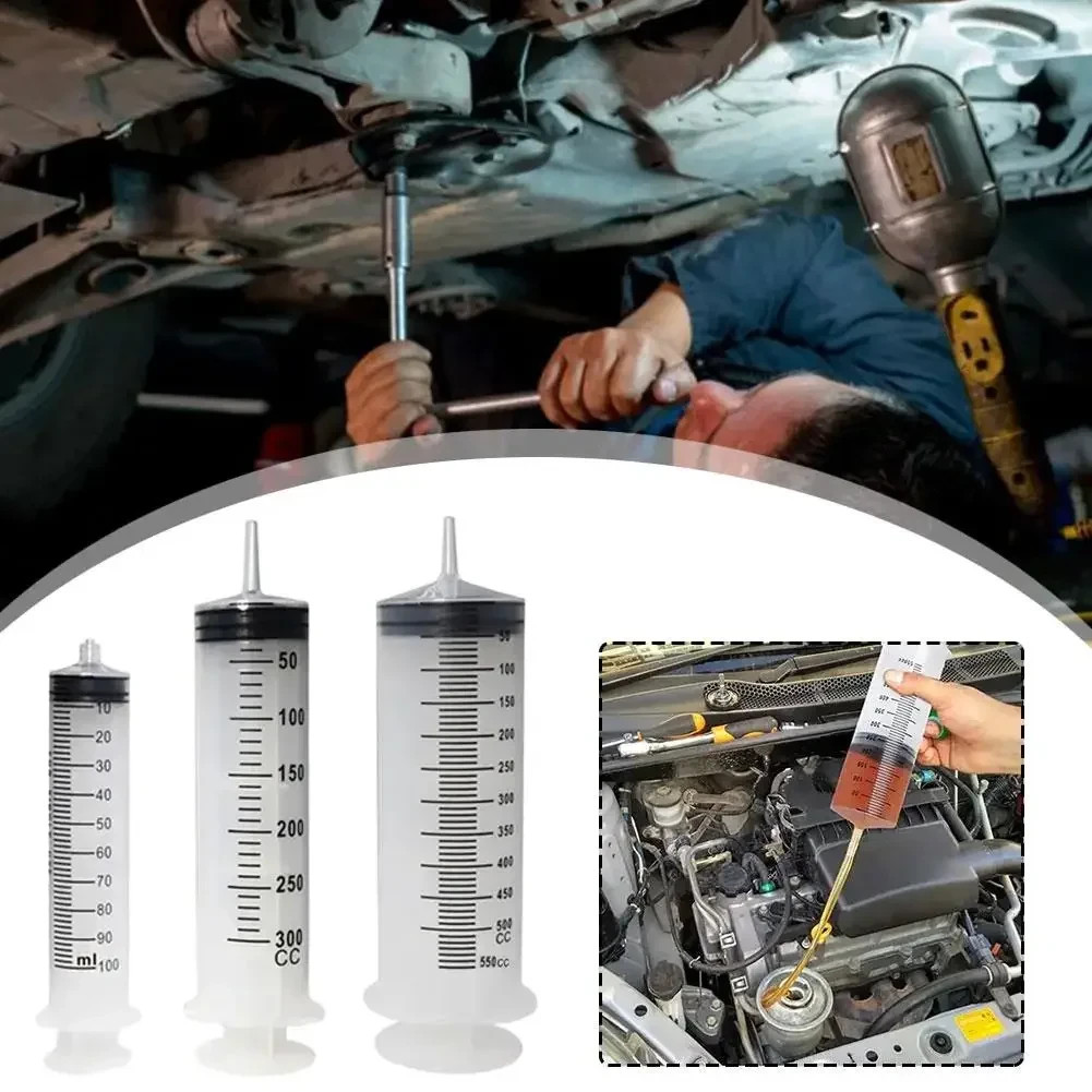 100ml 300ml 500ml Large Capacity Syringe with Hose Oil Pump Pet Feeding Measure