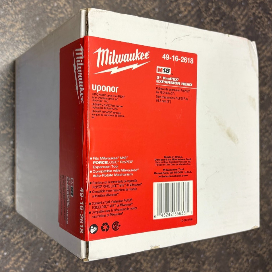 Milwaukee Tool 49-16-2618 3″ Propex Expansion Head, New