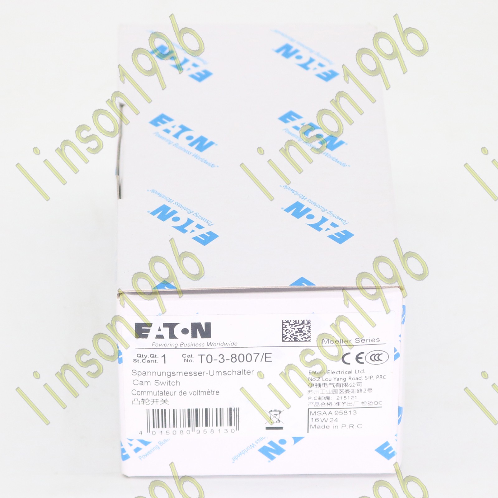 one NEW EATON MOELLER T0-3-8007/E Select switch Free shipping