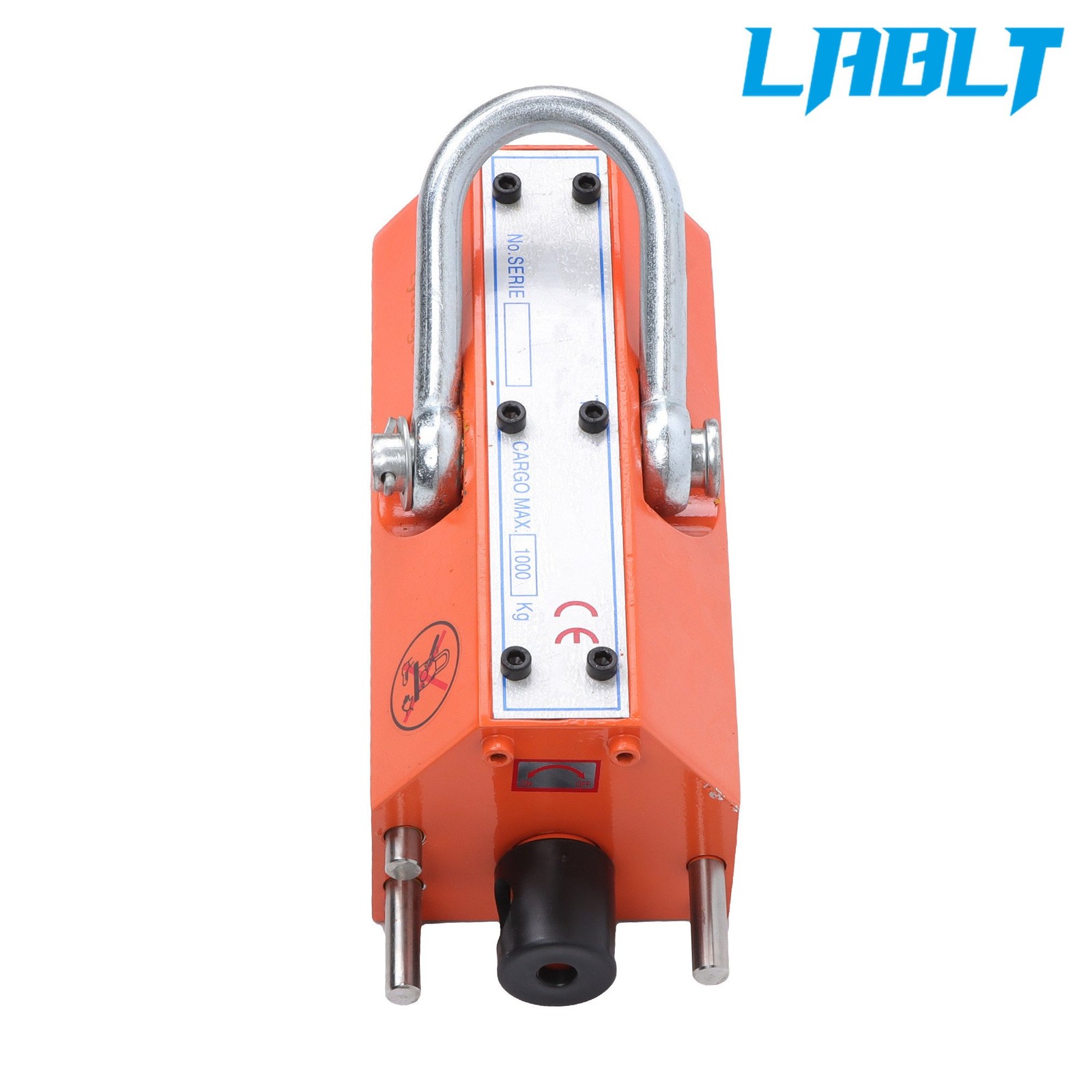 LABLT 2200lbs/1000kg Pulling Capacity, Magnetic Lifter, 2 Safety Factor, Orange