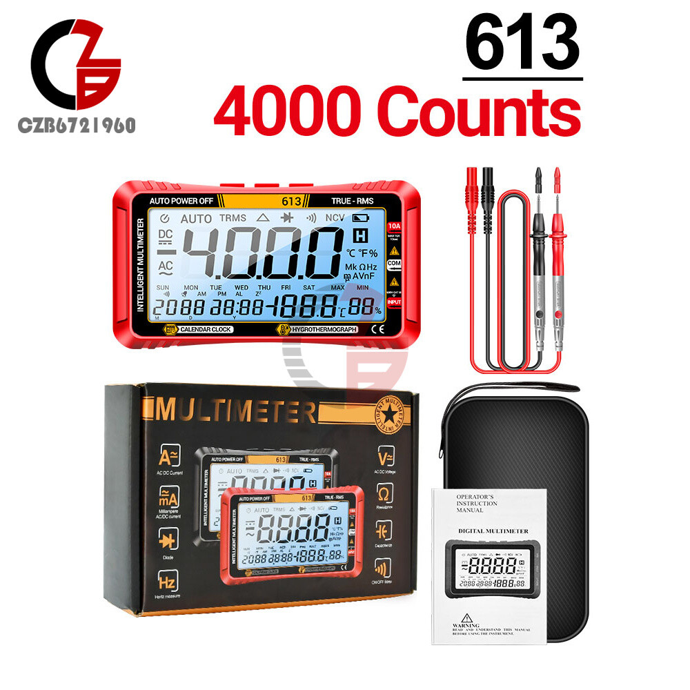 ANENG Digital Multimeter 3-in-1 Calendar/ Thermohygrometer /Multimeter AC/DC Hz