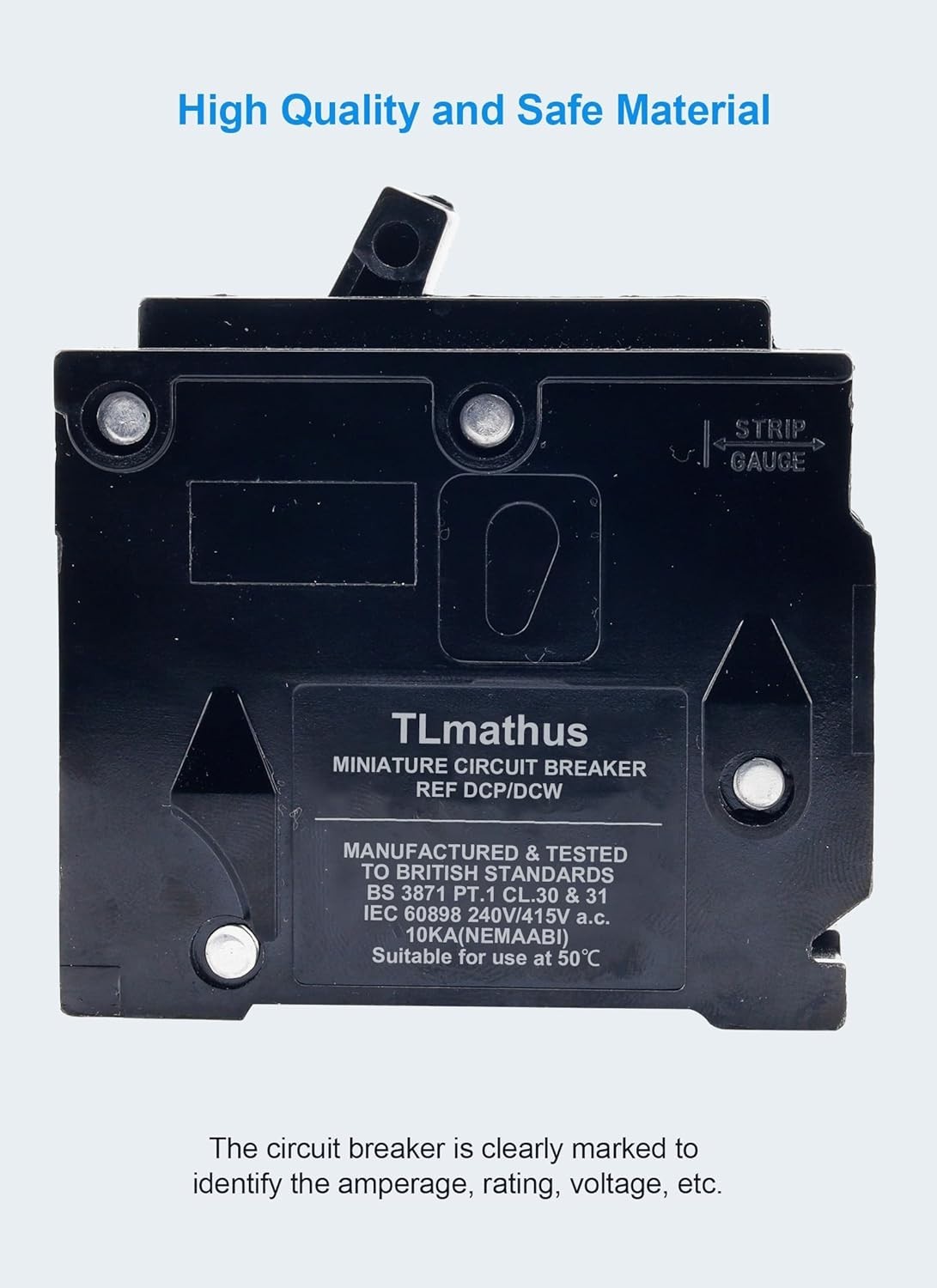 15 Amp 2 Pole Type QP Circuit Breaker Plug-in Mount MCB 120/240V 2P 15A