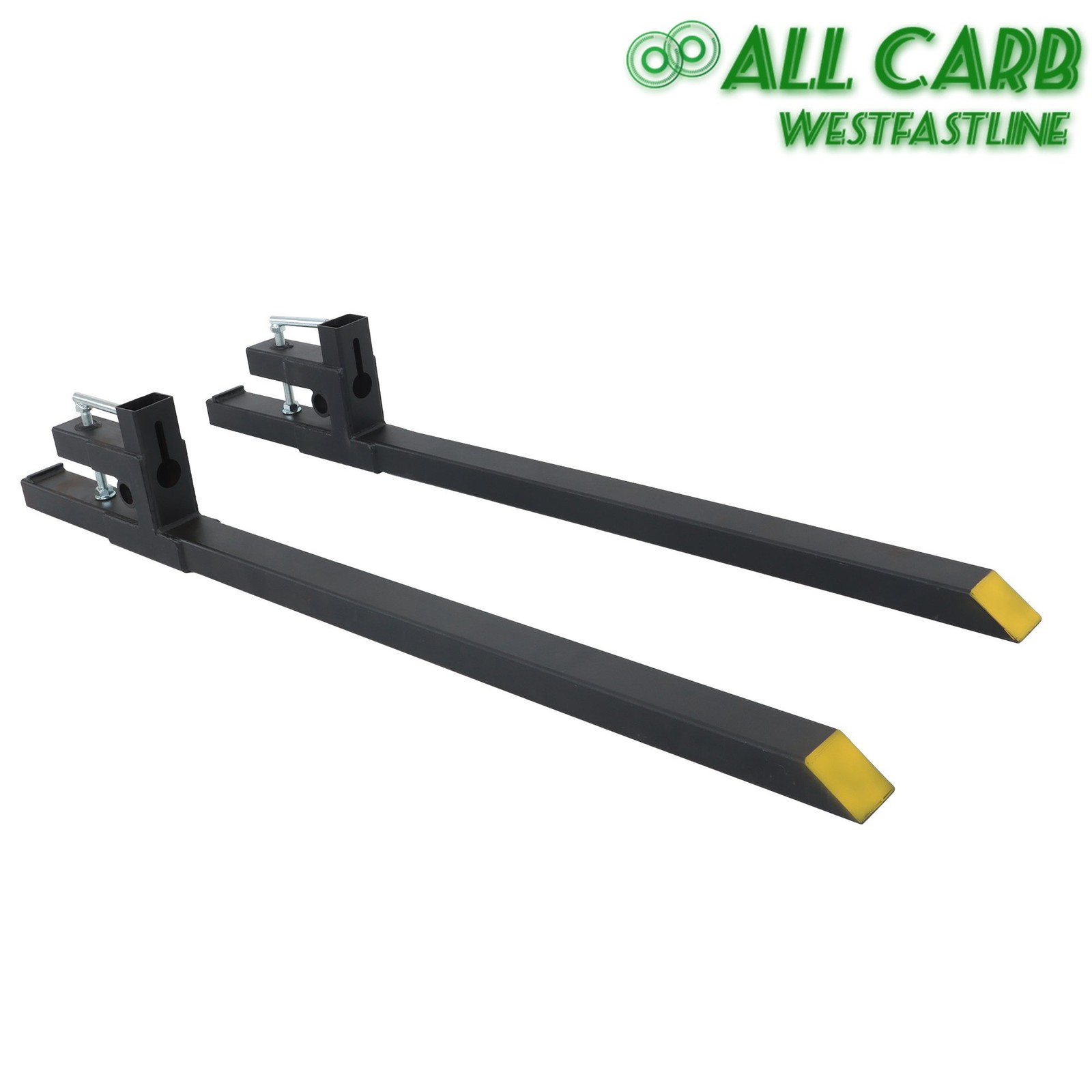 For Tractor Bucket Loader Tractor Skid Steer Clamp on Pallet Forks 60″ 2000 lbs