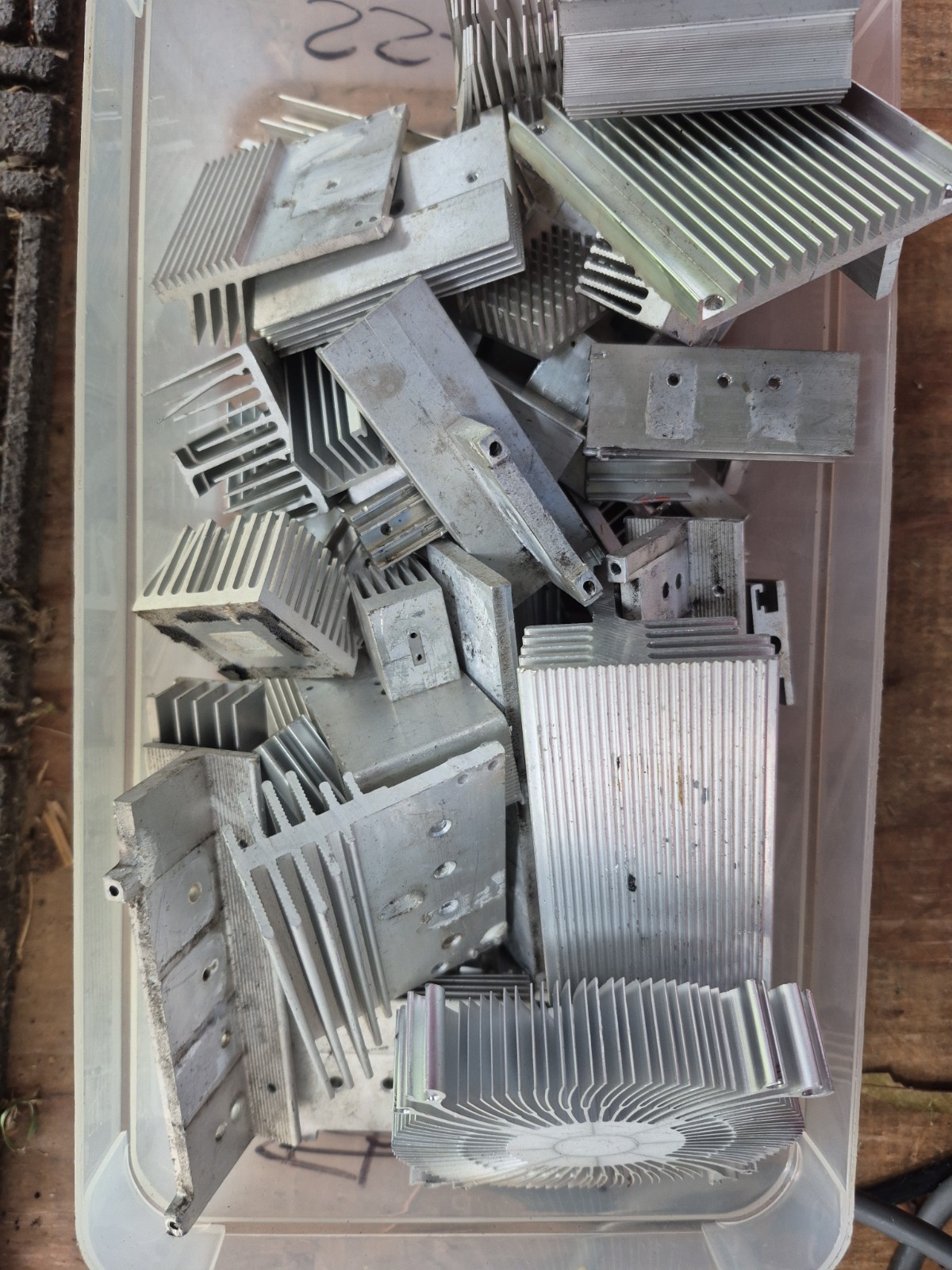 5 pounds scrap aluminum heat sinks for casting, crafting, etc.