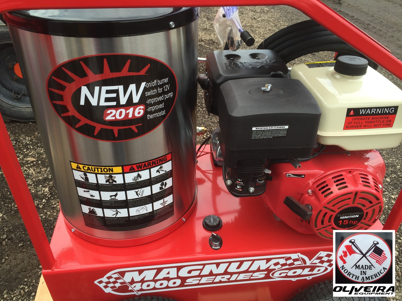***SALE*** Magnum 4000 PSI Hot water pressure washer, 15 HP Gas units