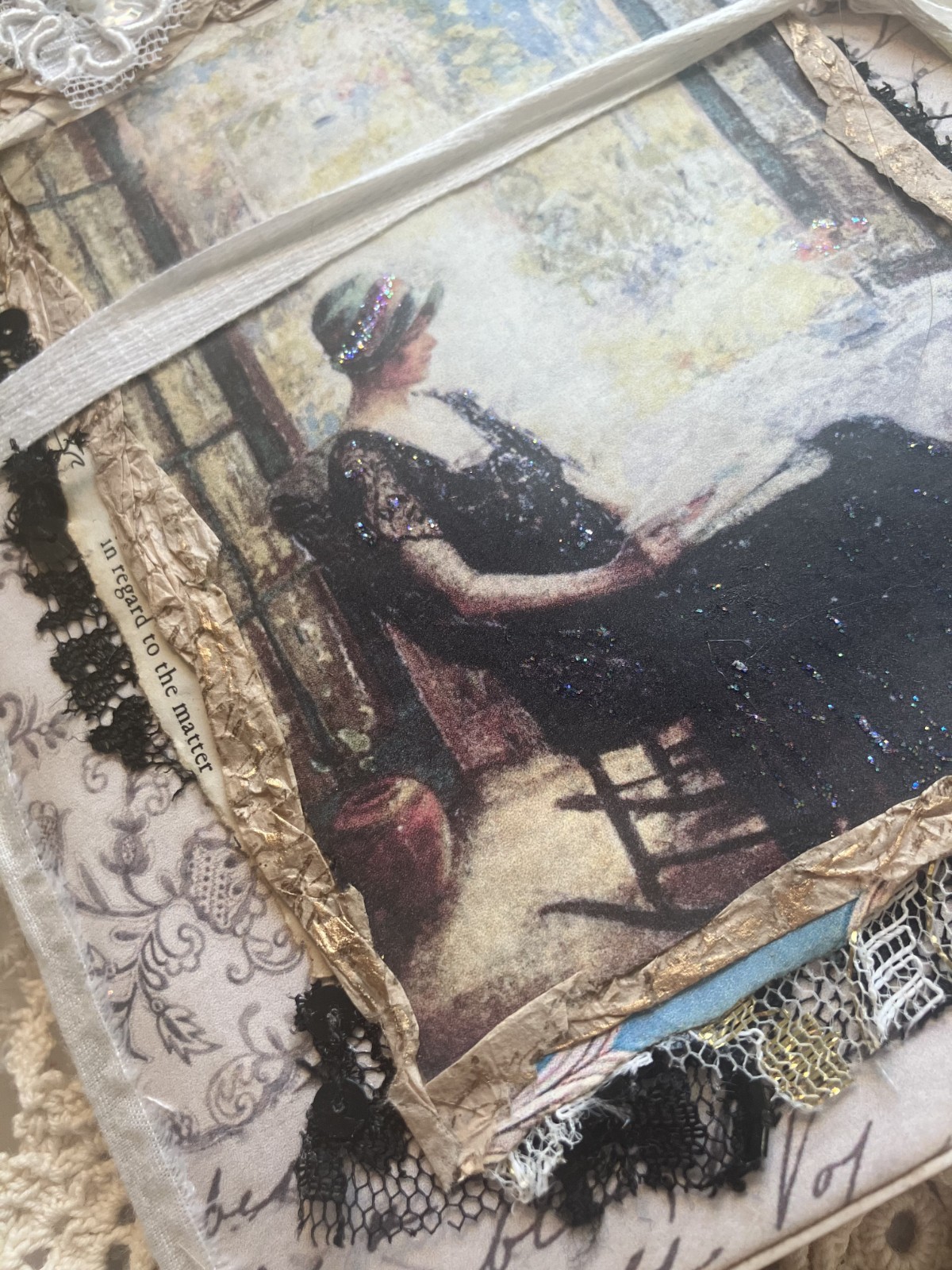 VINTAGE STYLE HAND MADE JUNK JOURNAL (Tranquil Moments) see video