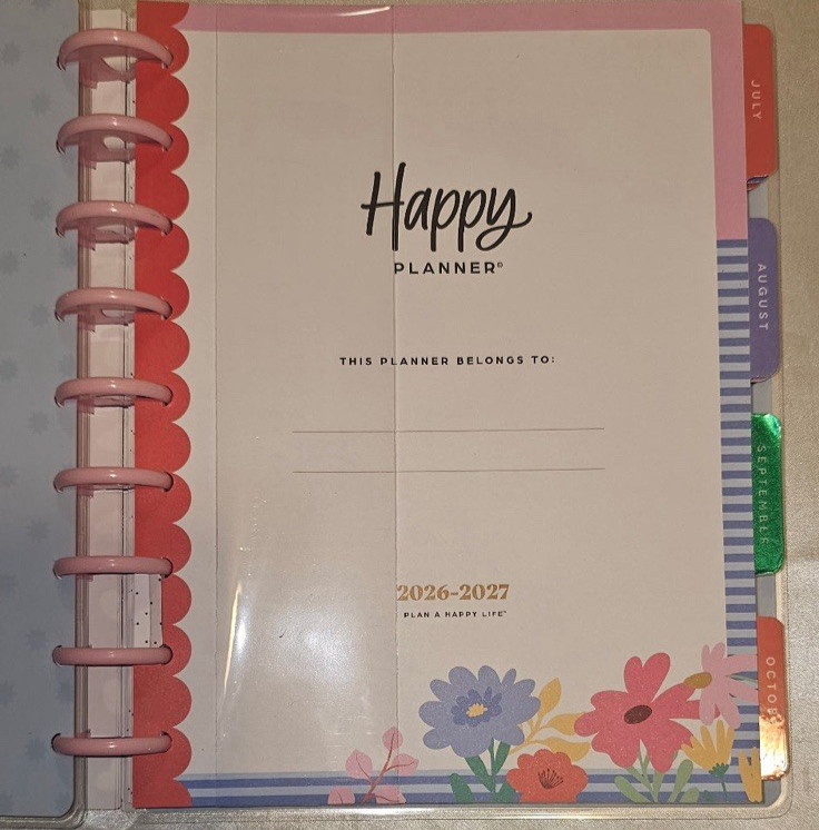 2026/2027 Happy Planner Color Beat Stripes Classic Horizontal Planner (7″ x 9″)