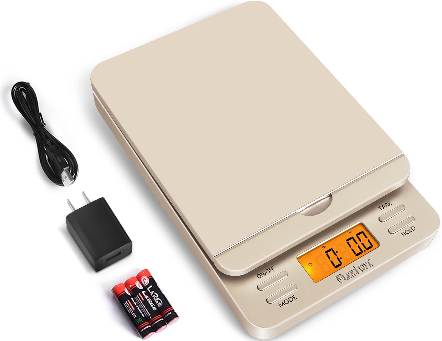 Fuzion Shipping Scale, 86 lb/0.1oz Digital Postal Scale for Packages, Hold an…