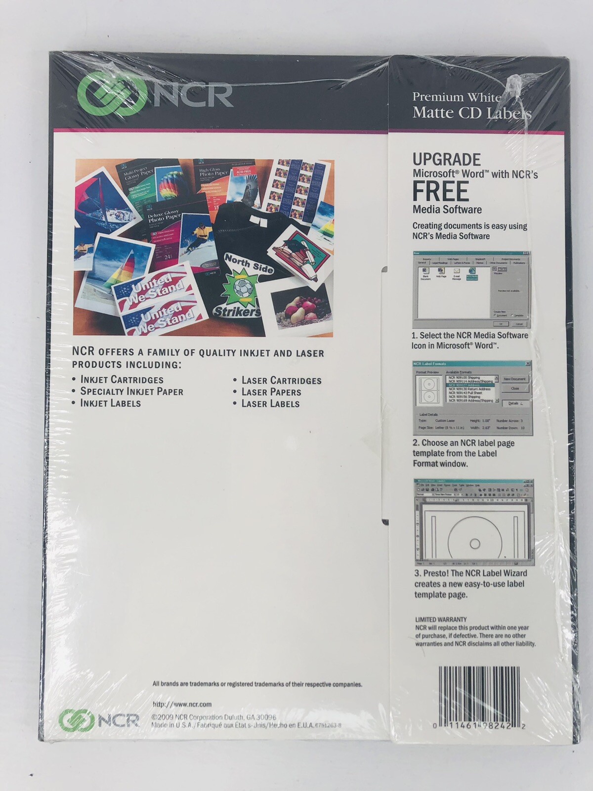Premium White Matte CD Labels NCR 50 Count #982429