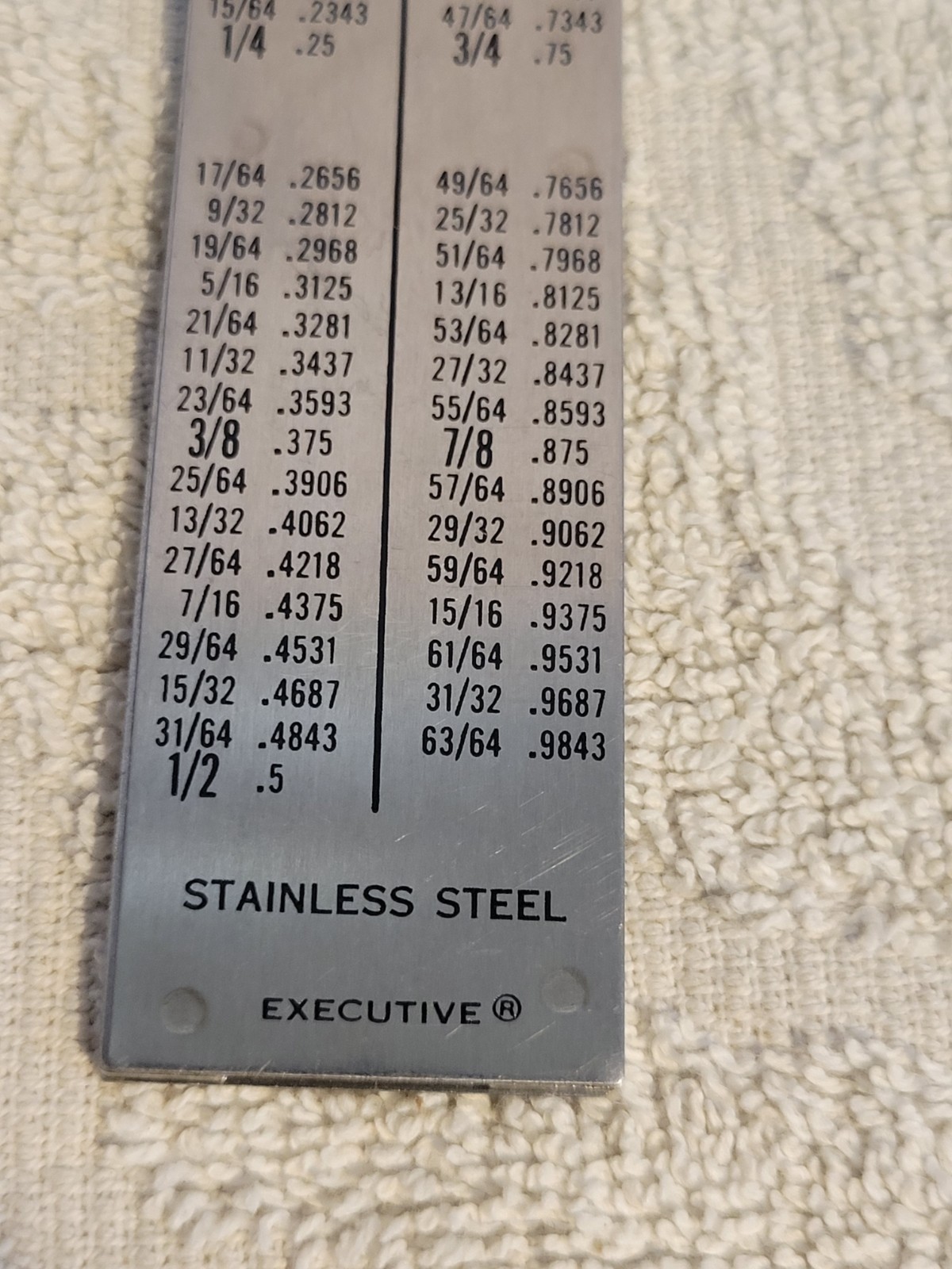 VINTAGE CALIPER THE EXECUTIVE POCKET CHUM 3.5 IN. U.S.A.