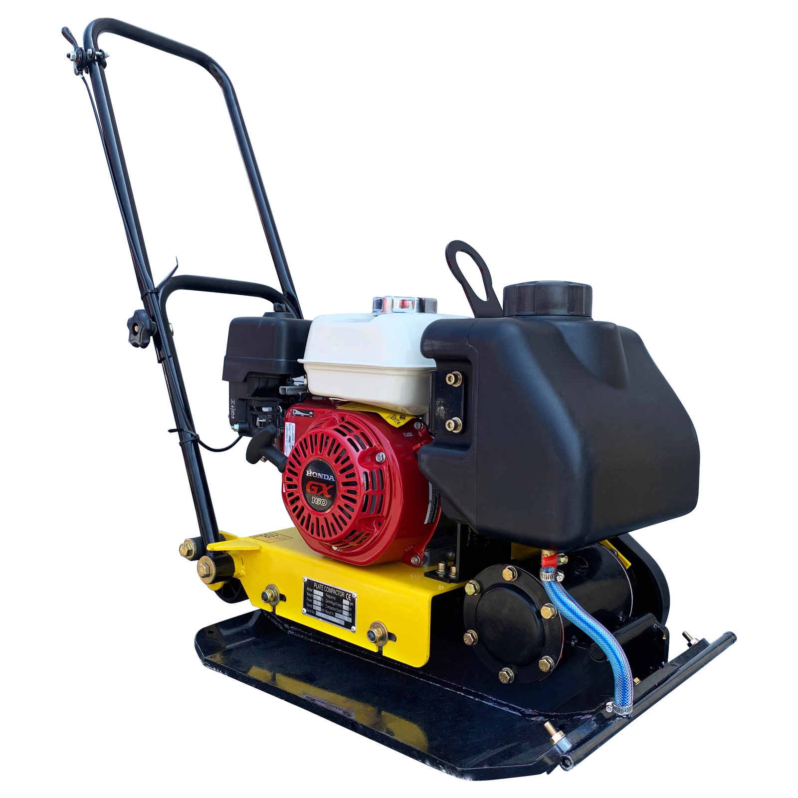 Honda GX160 Walk Behind Vibratory Plate Compactor Water Tank Heavy Duty Large