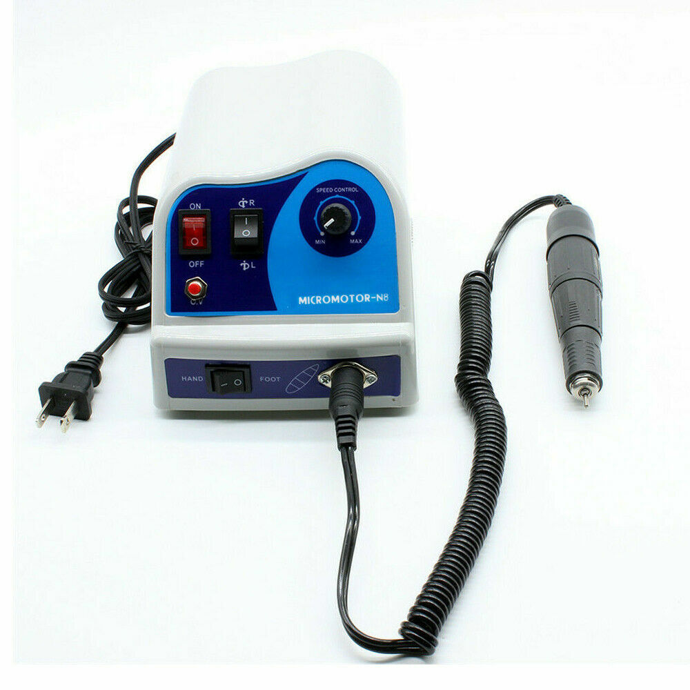 45K RPM Micromotor Dental Lab N8 Electric Polishing Polisher & Handpiece 110V US