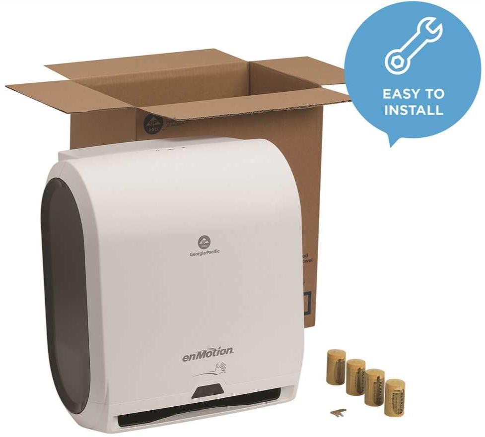 New GEORGIA-PACIFIC Automated ROLL TOWEL DISPENSER 59407A Wall Mount 10″ NIB !