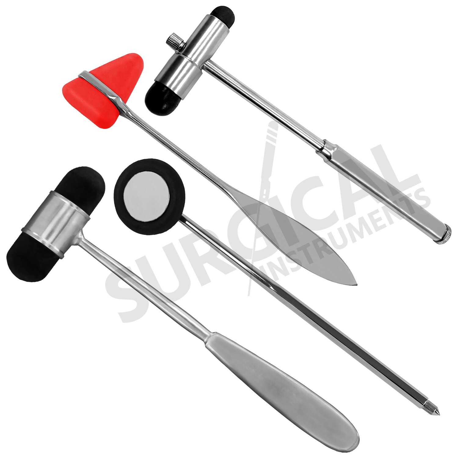 4 Neurological Hammer Diagnostic Set Chiropractic Physical Therapy German Grade