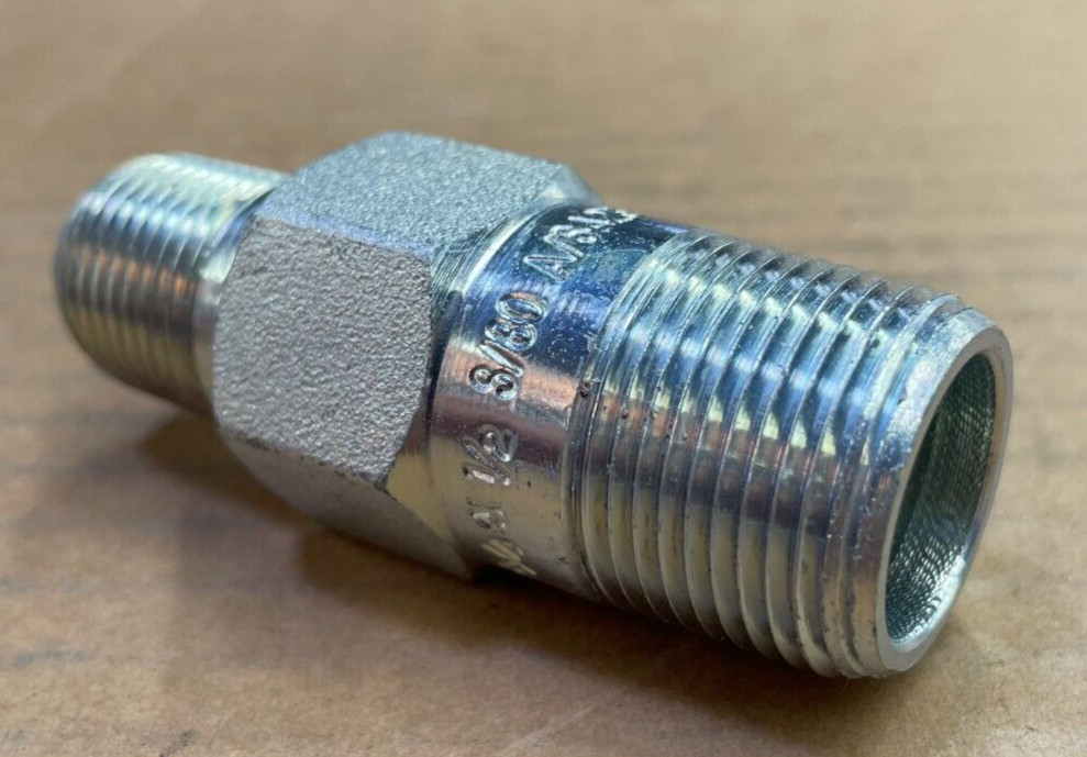 SWAGE NIPPLE 3/4″ x 1/2″ Schedule 80 Concentric Thread Both End A234 WPBN SP95